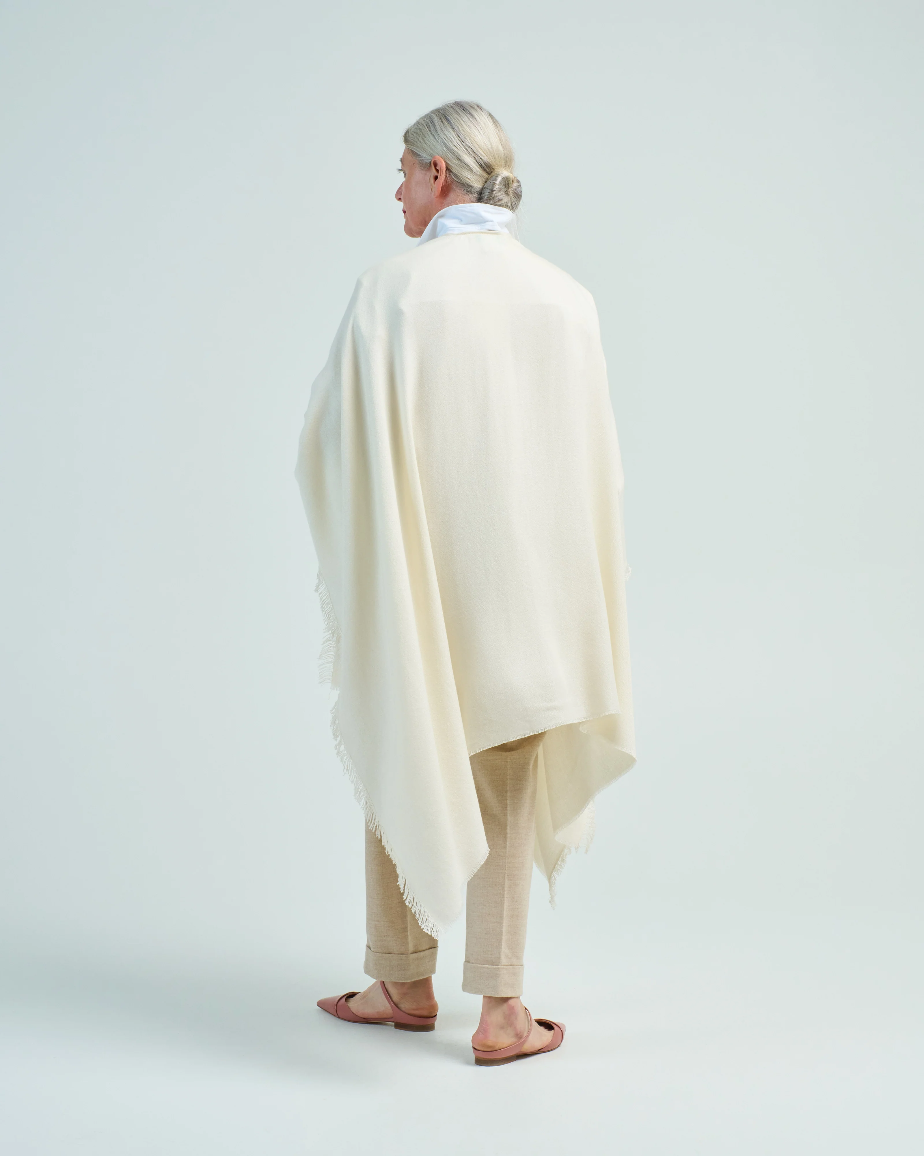 cashmere/silk woven over dyed wrap - Image 3