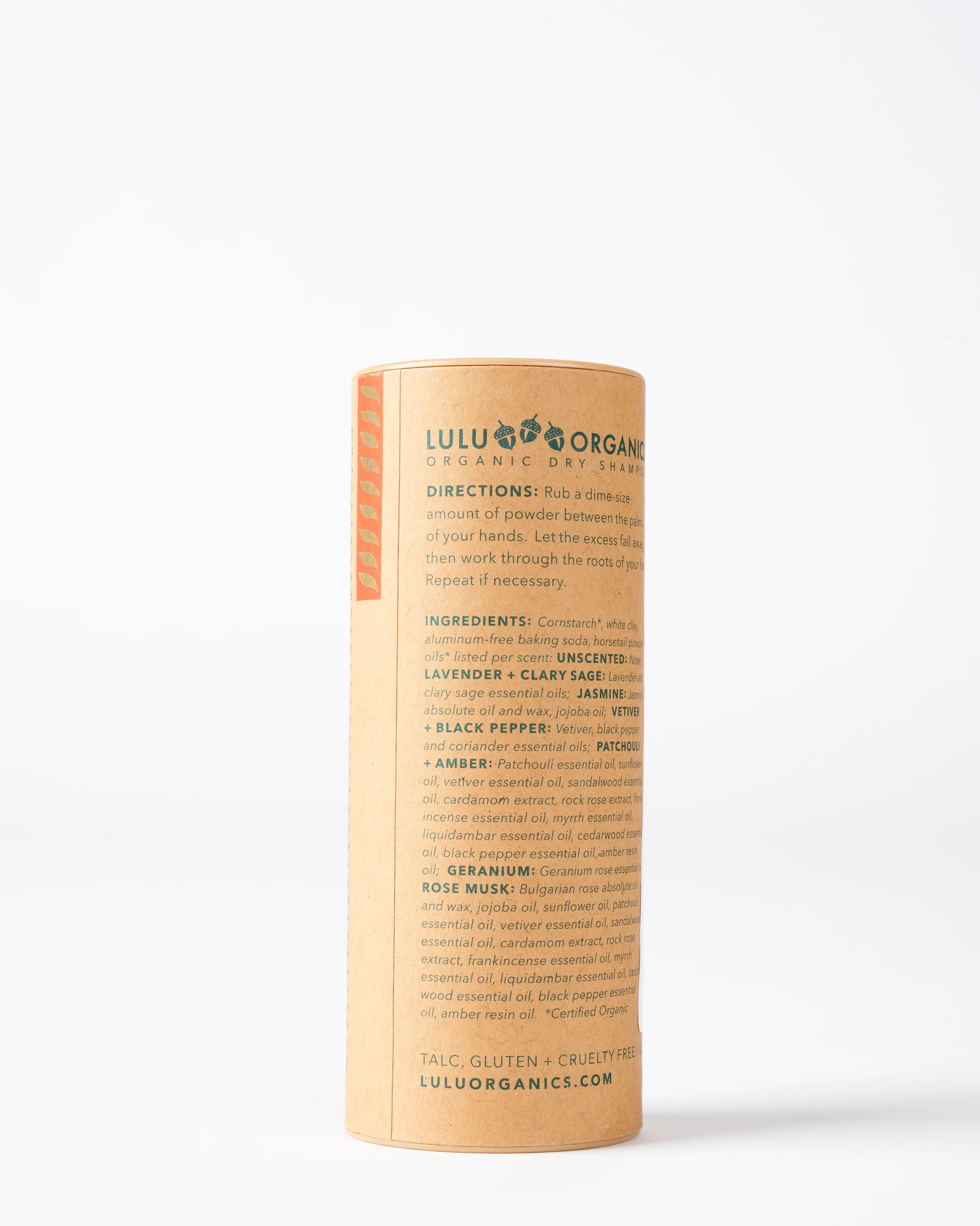 unscented hair powder cornstarch, white clay, baking soda & essential oils, 4 oz - Image 2