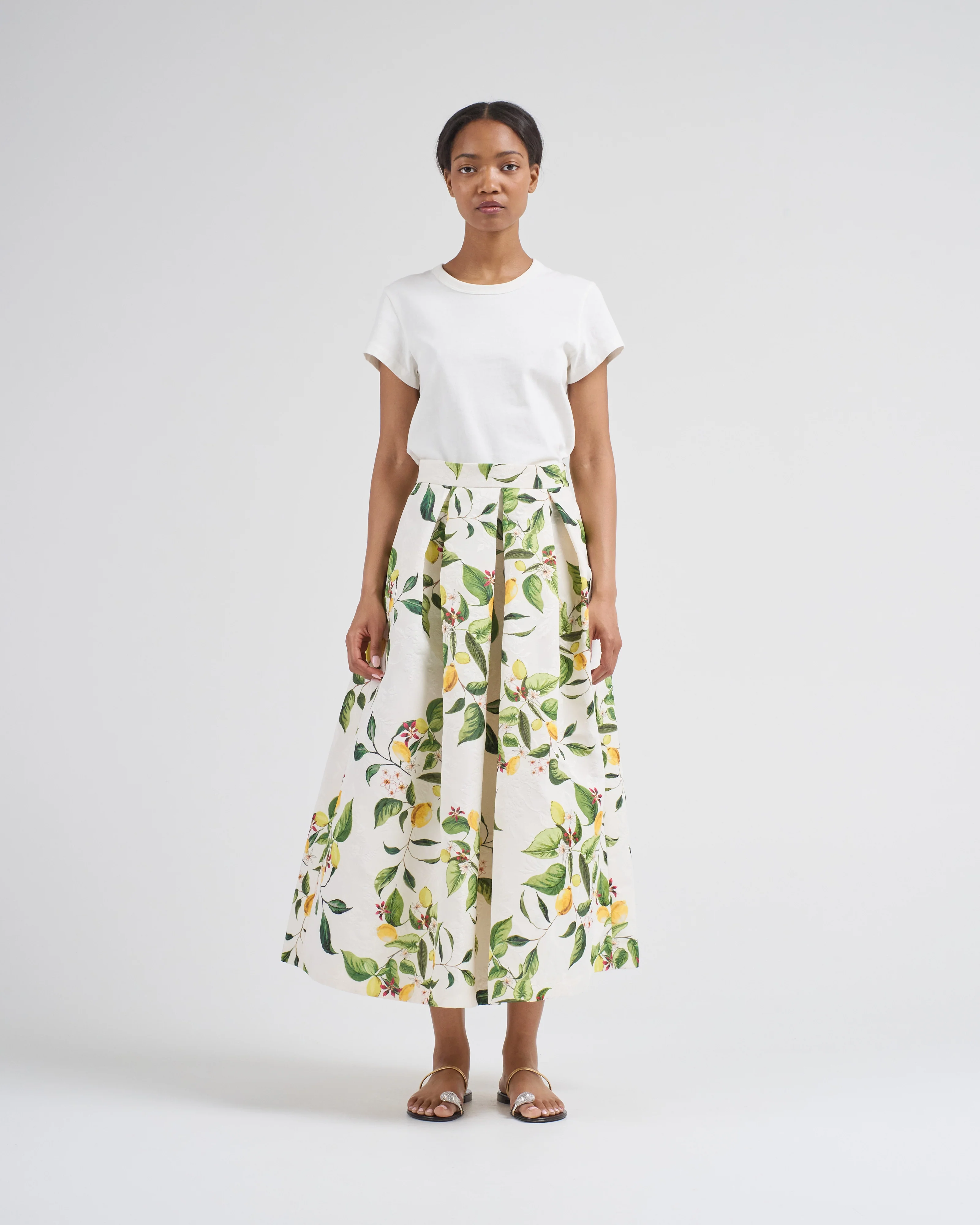 luna lemon midi skirt - Image 3