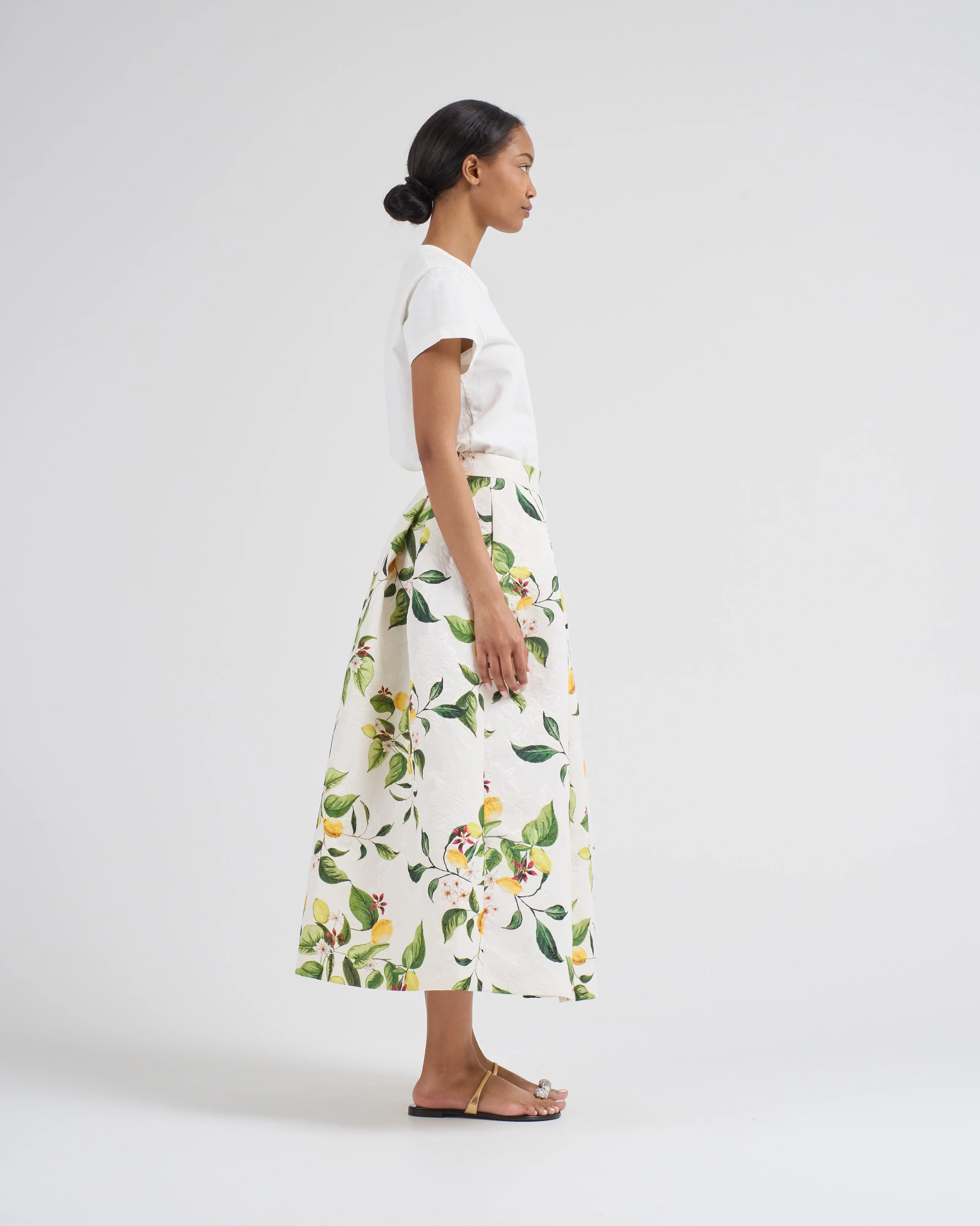 luna lemon midi skirt - Image 4