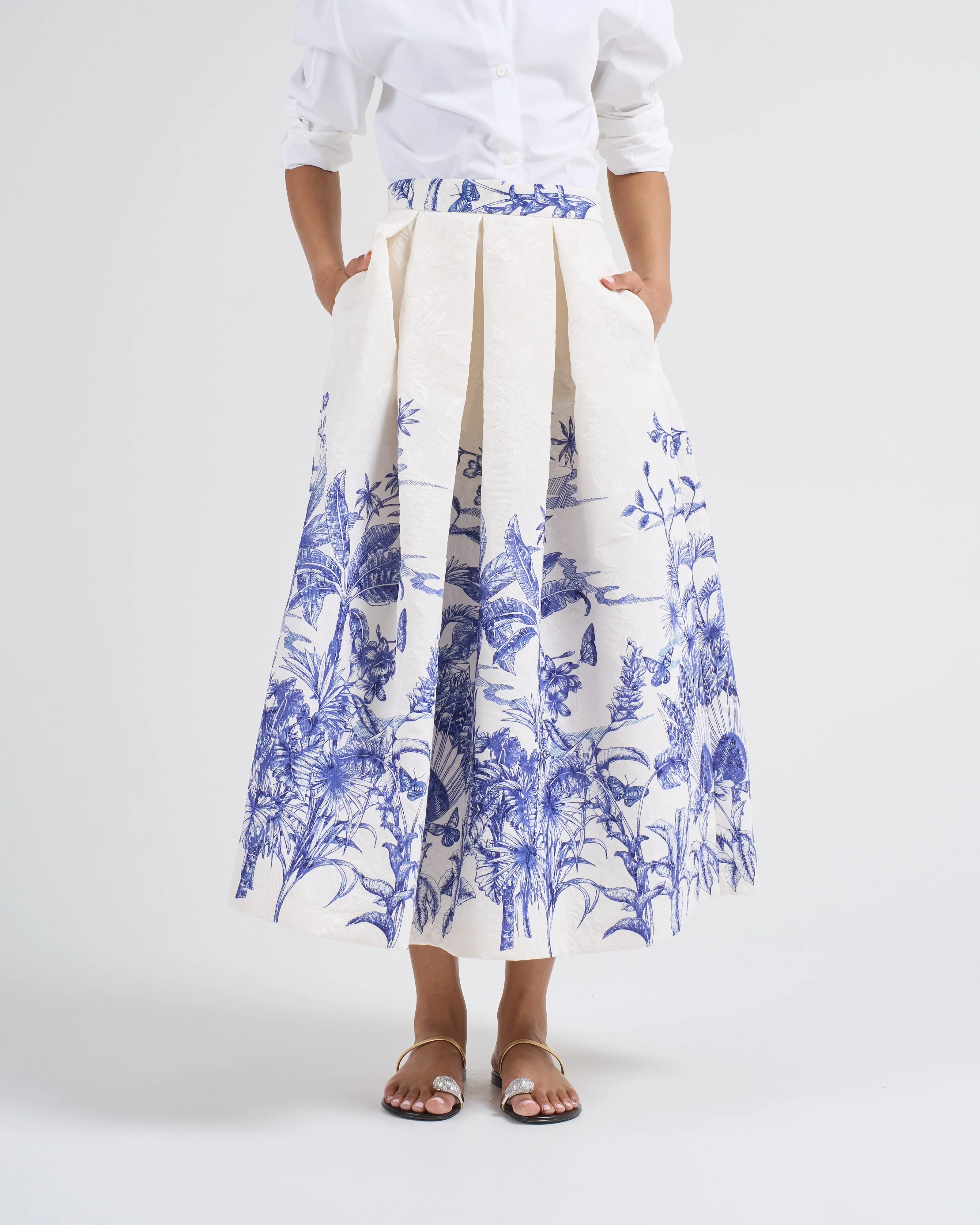 luna palm midi skirt - Image 2