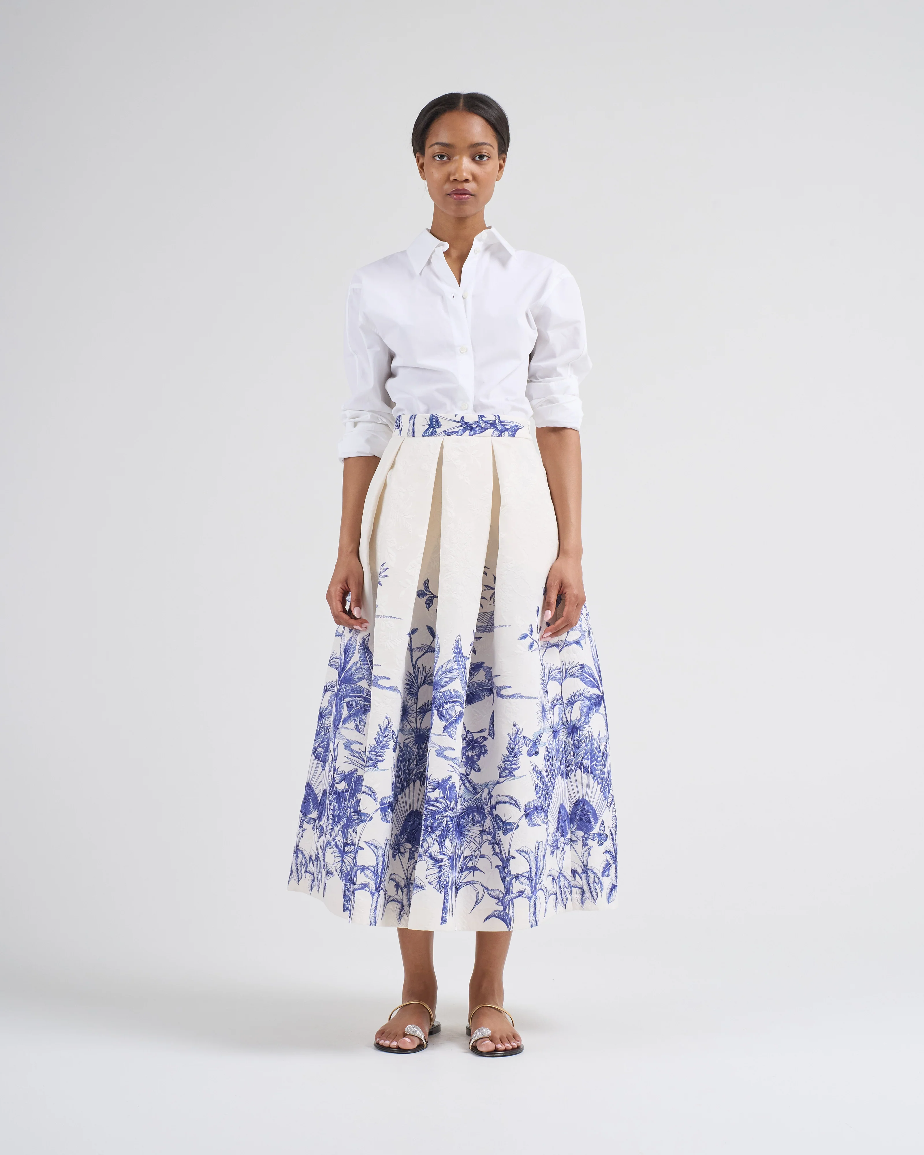 luna palm midi skirt - Image 3
