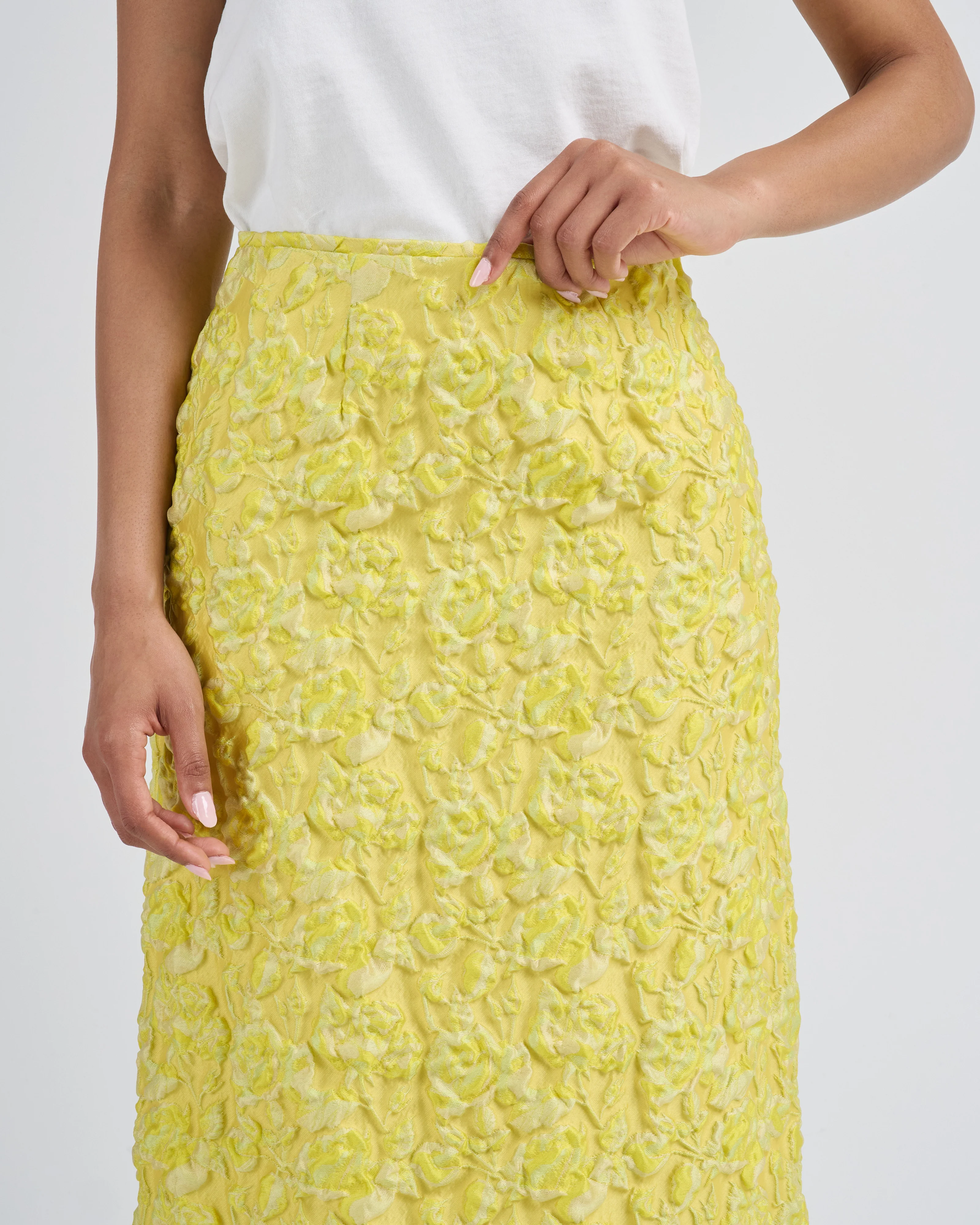 pencil metallic skirt - Image 2