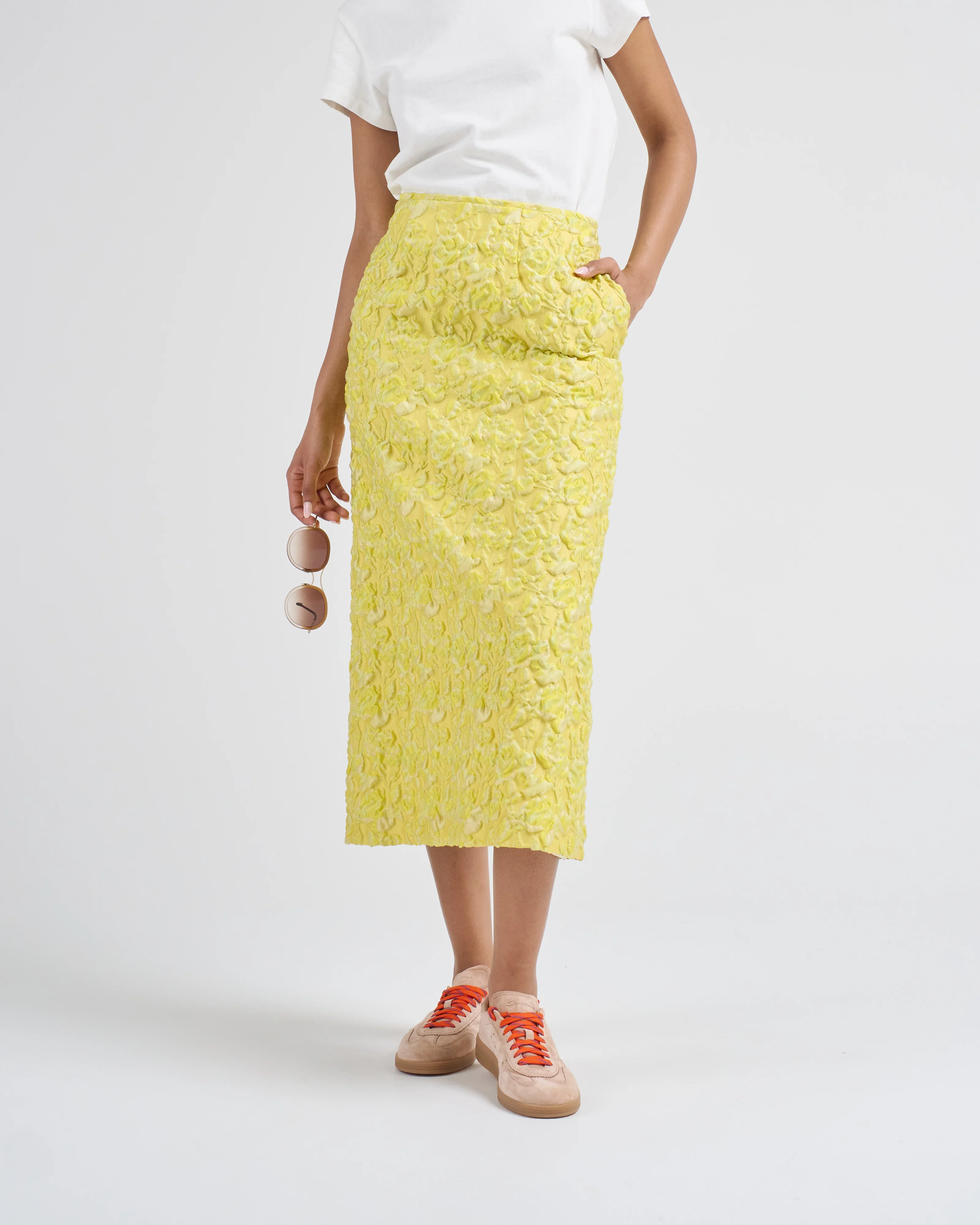 pencil metallic skirt - Image 3
