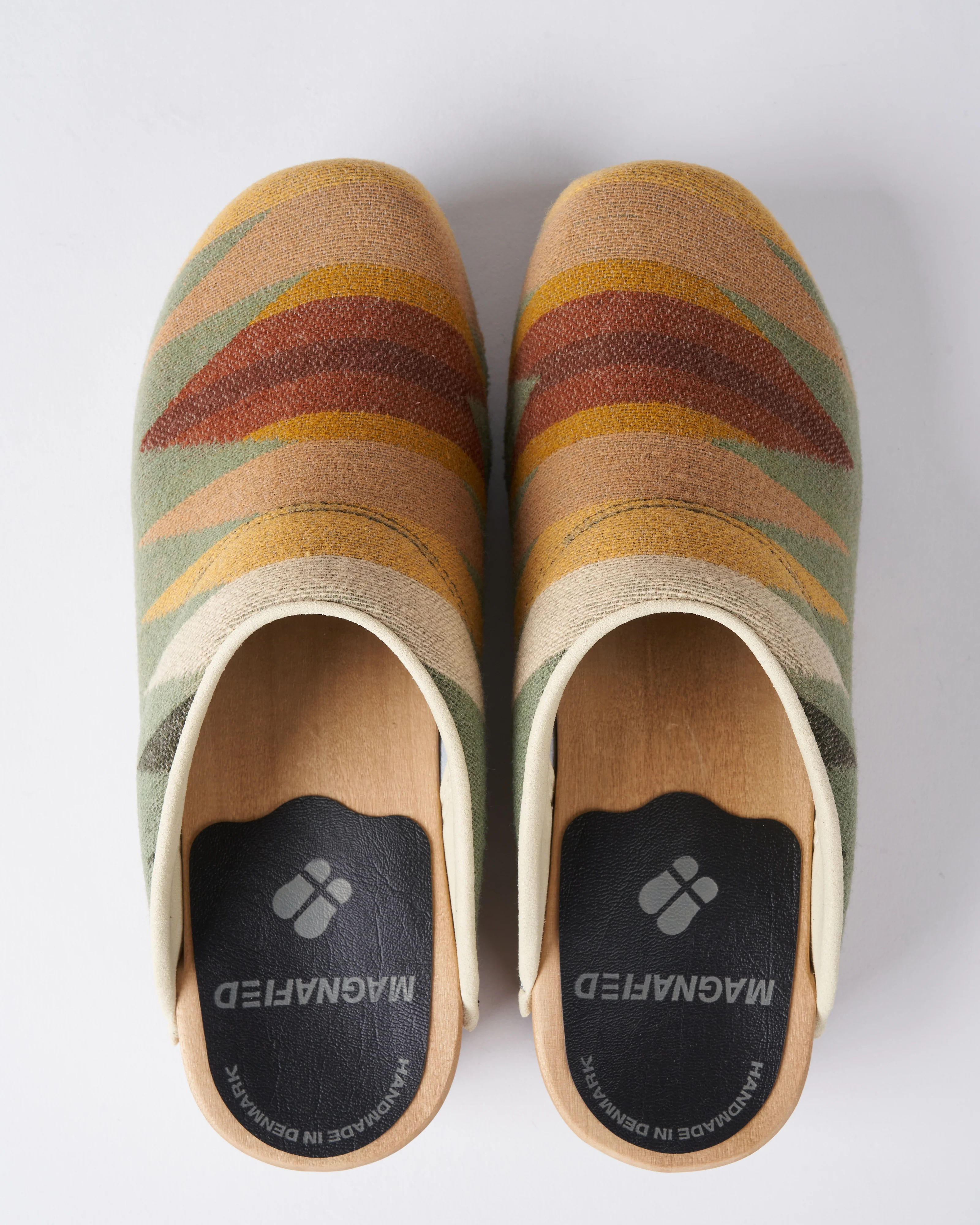 1288 adobe clog - triangle green wool - Image 3