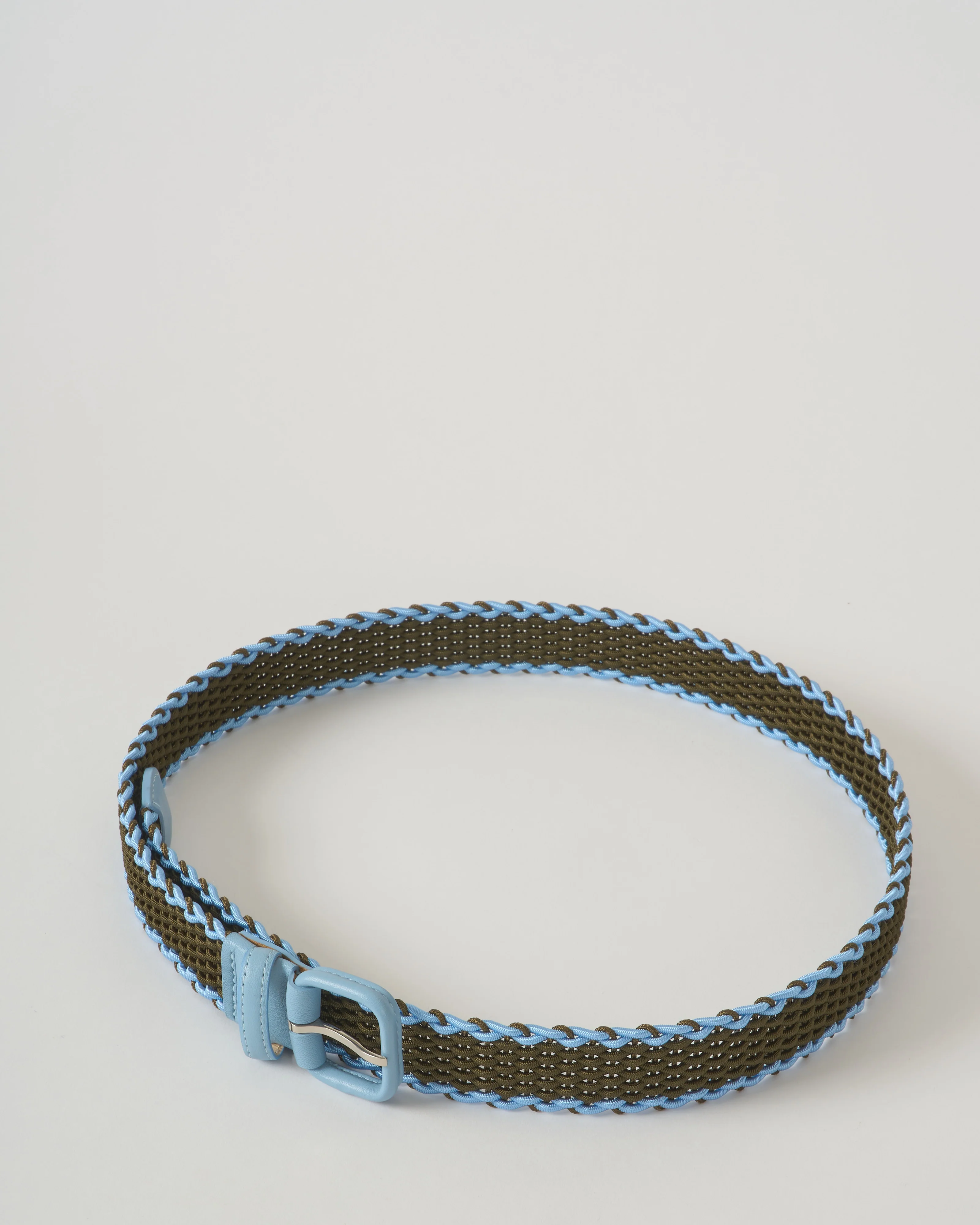 30mm hand braided belt w/ leather covered buckle - Image 3