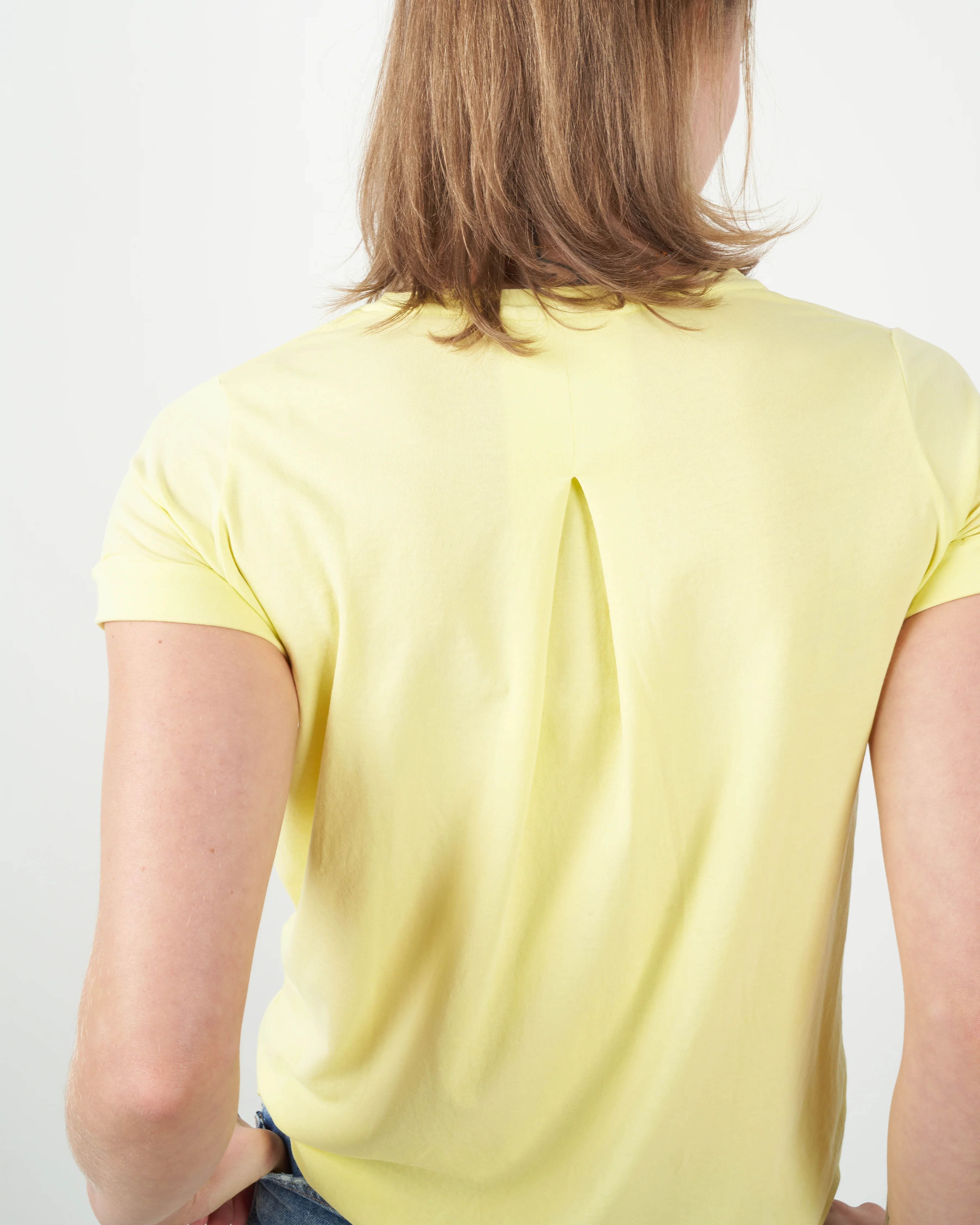 cotton/elastane short-sleeve crew - mimosa - Image 4