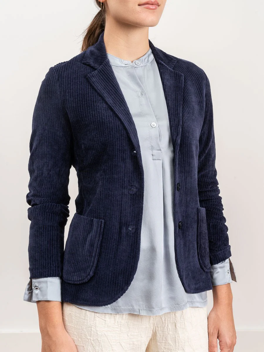 three button blazer - marine - Image 4