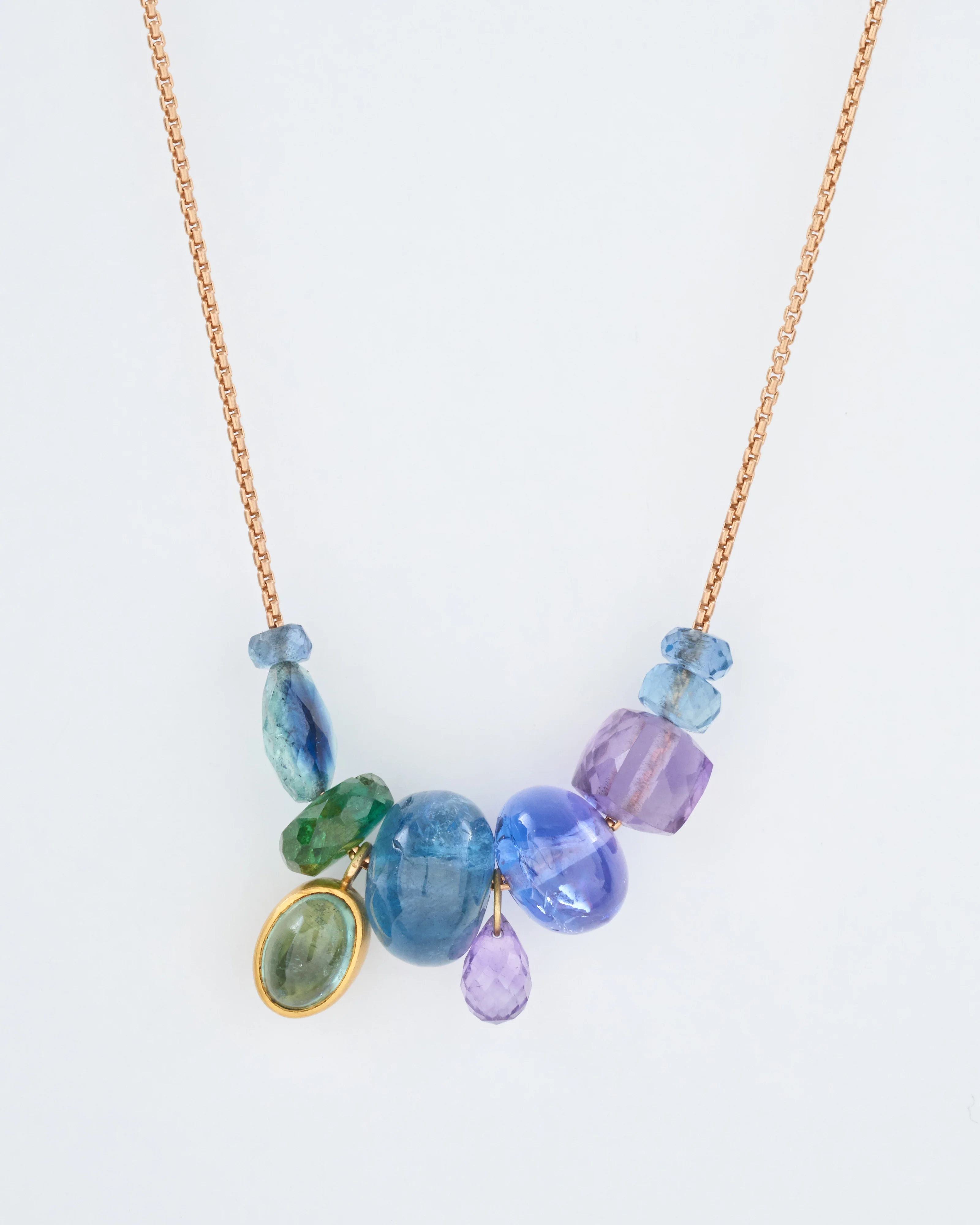 collage multi-stone necklace - Image 2