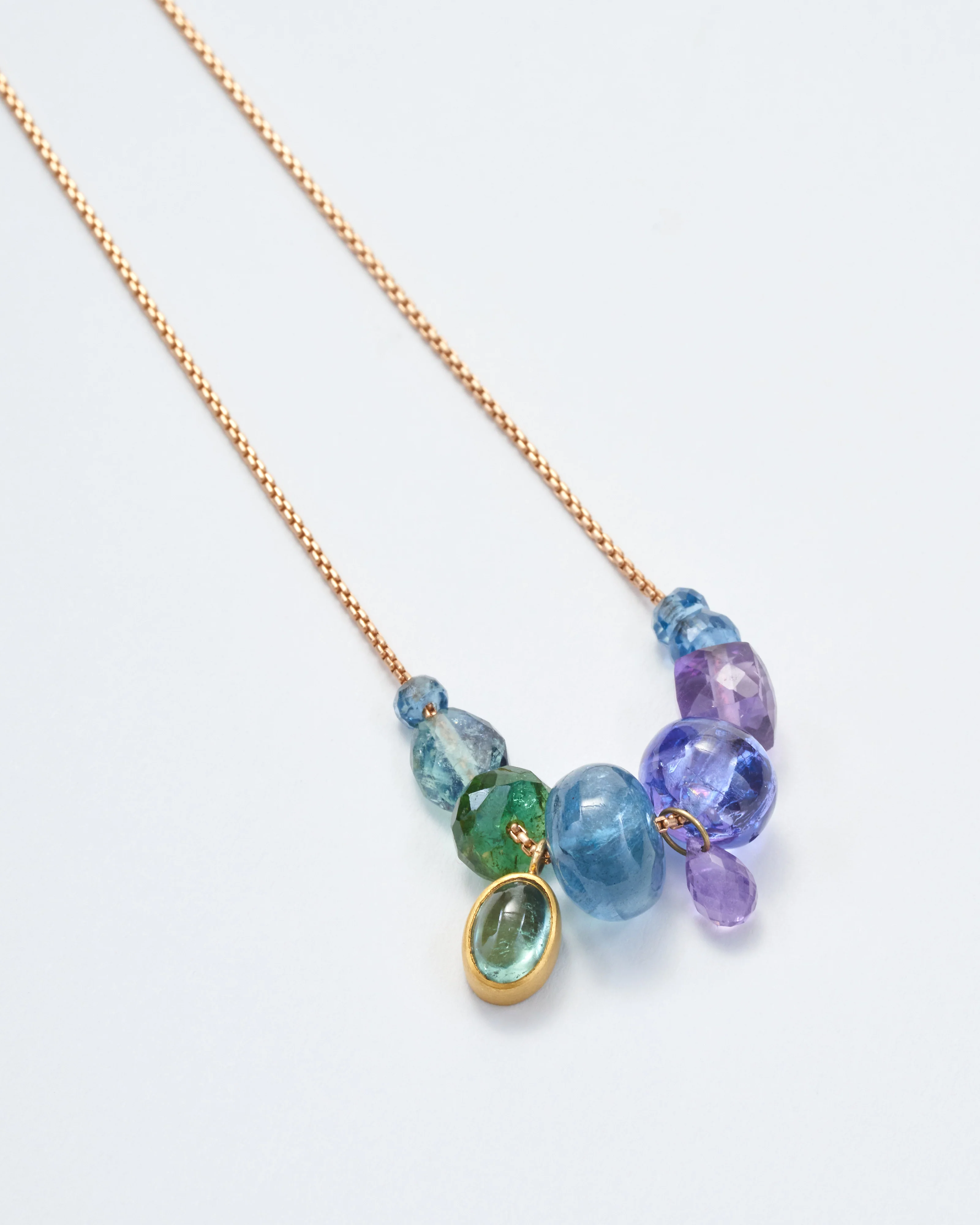collage multi-stone necklace - Image 4
