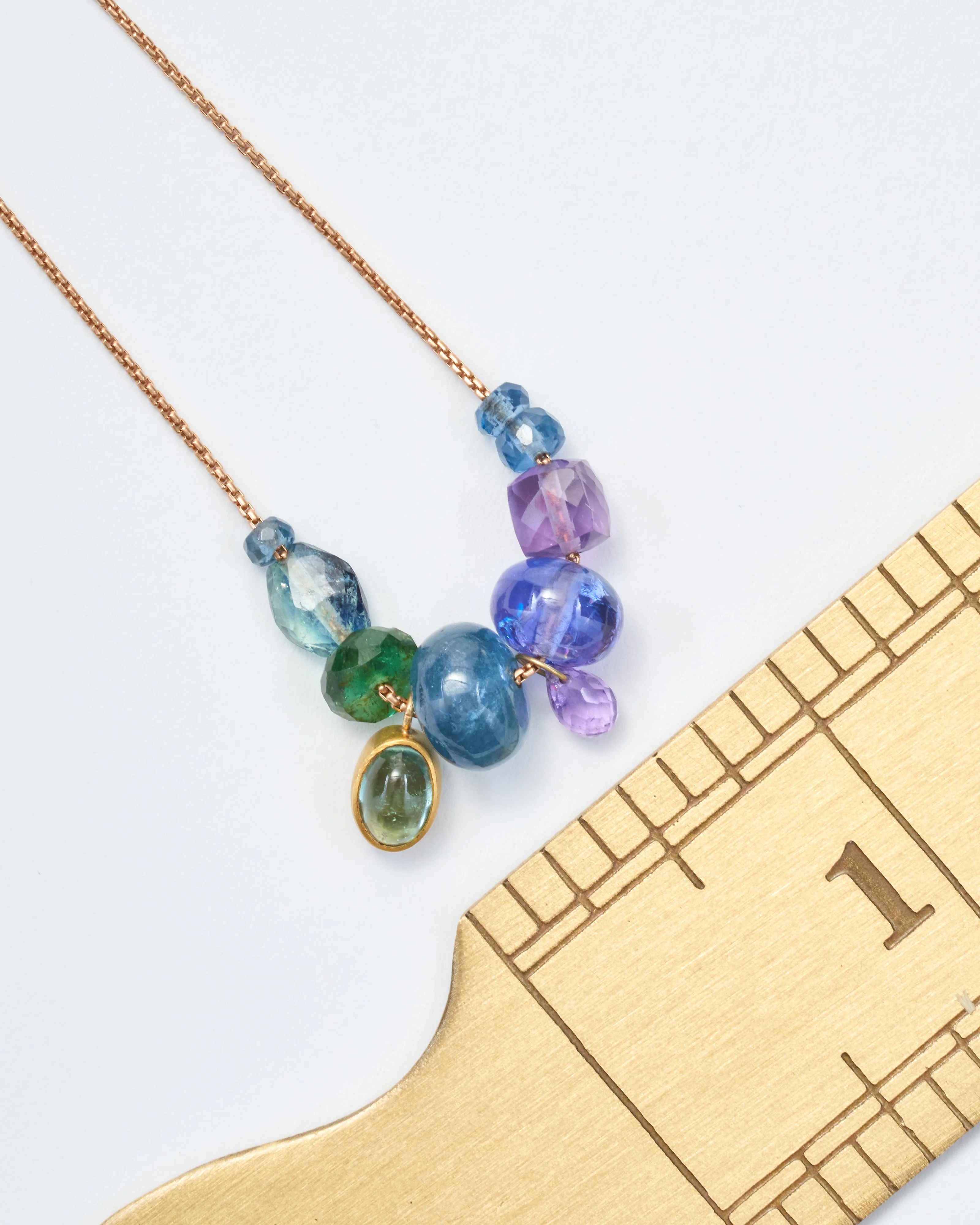 collage multi-stone necklace - Image 5