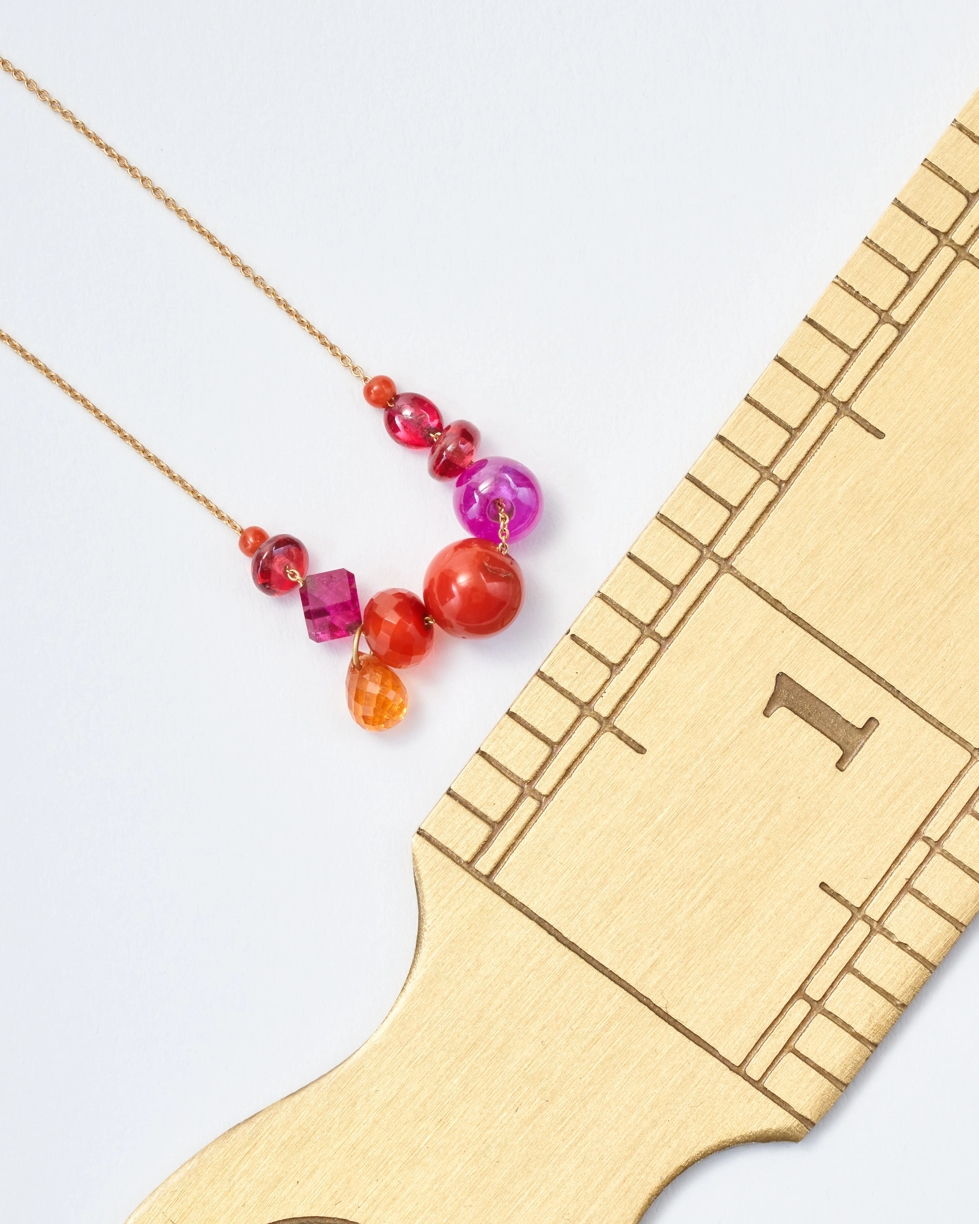 collage multi-stone necklace - Image 5