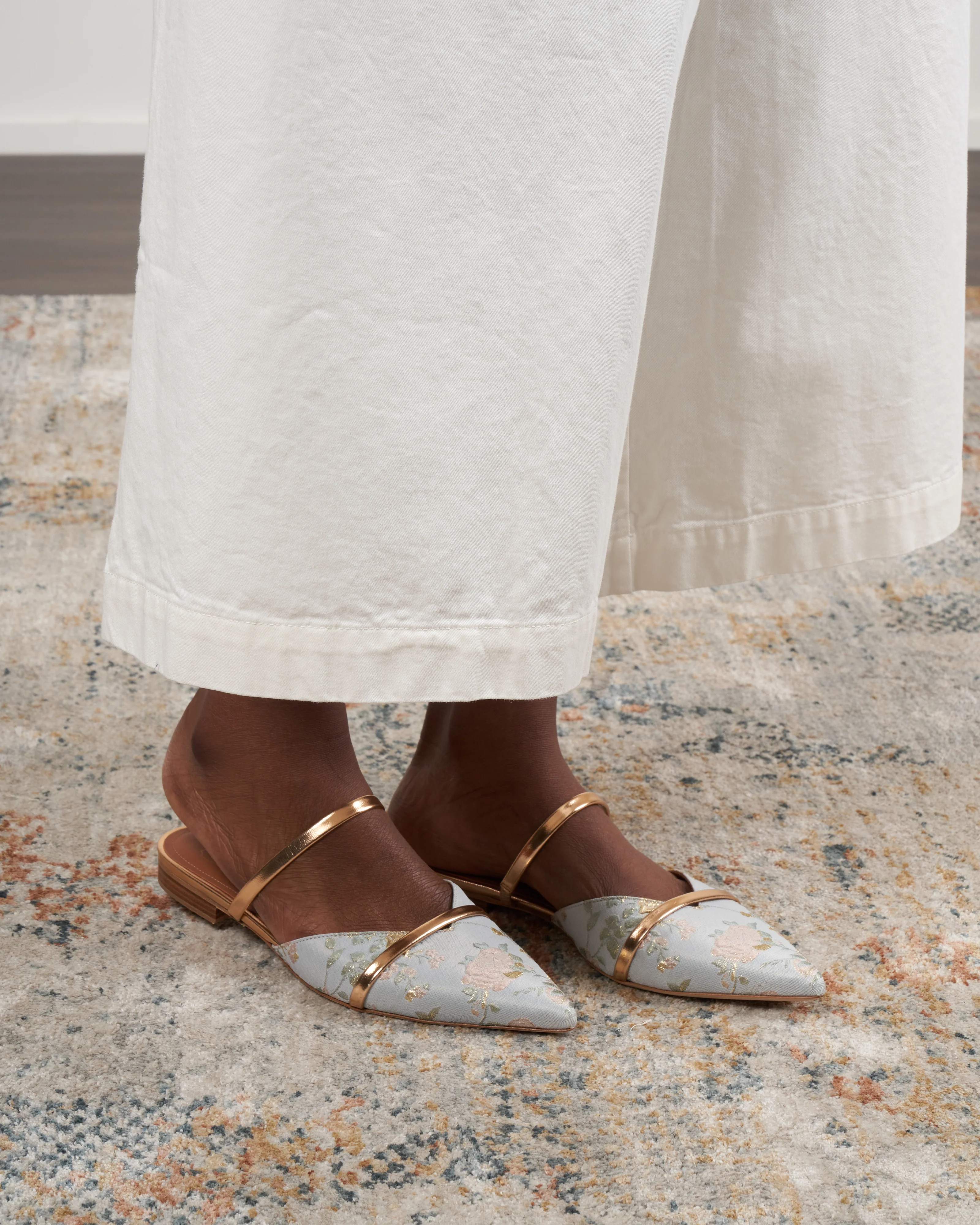 frankie flat - pale blue and brass - Image 2
