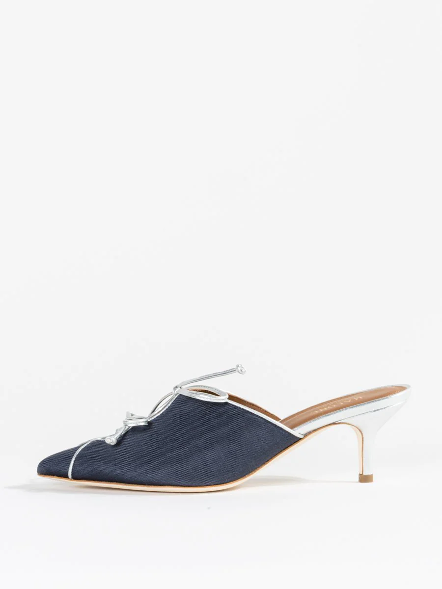 victoria kitten mule - navy - Image 2