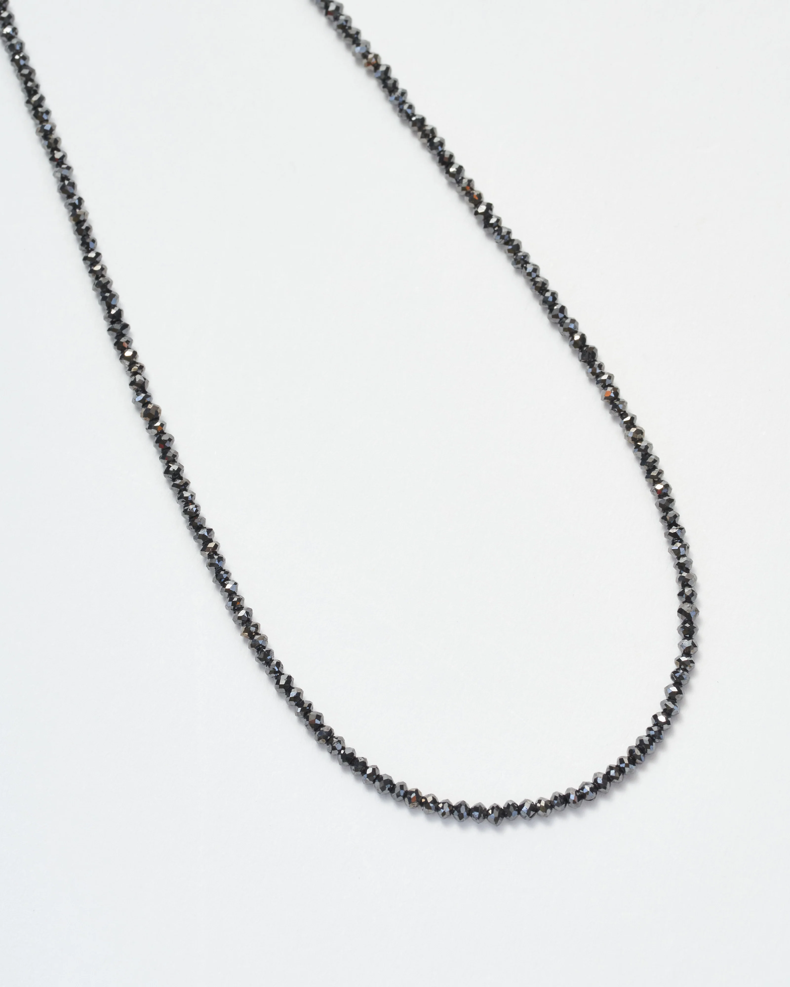 black diamond bead necklace 32" - Image 5