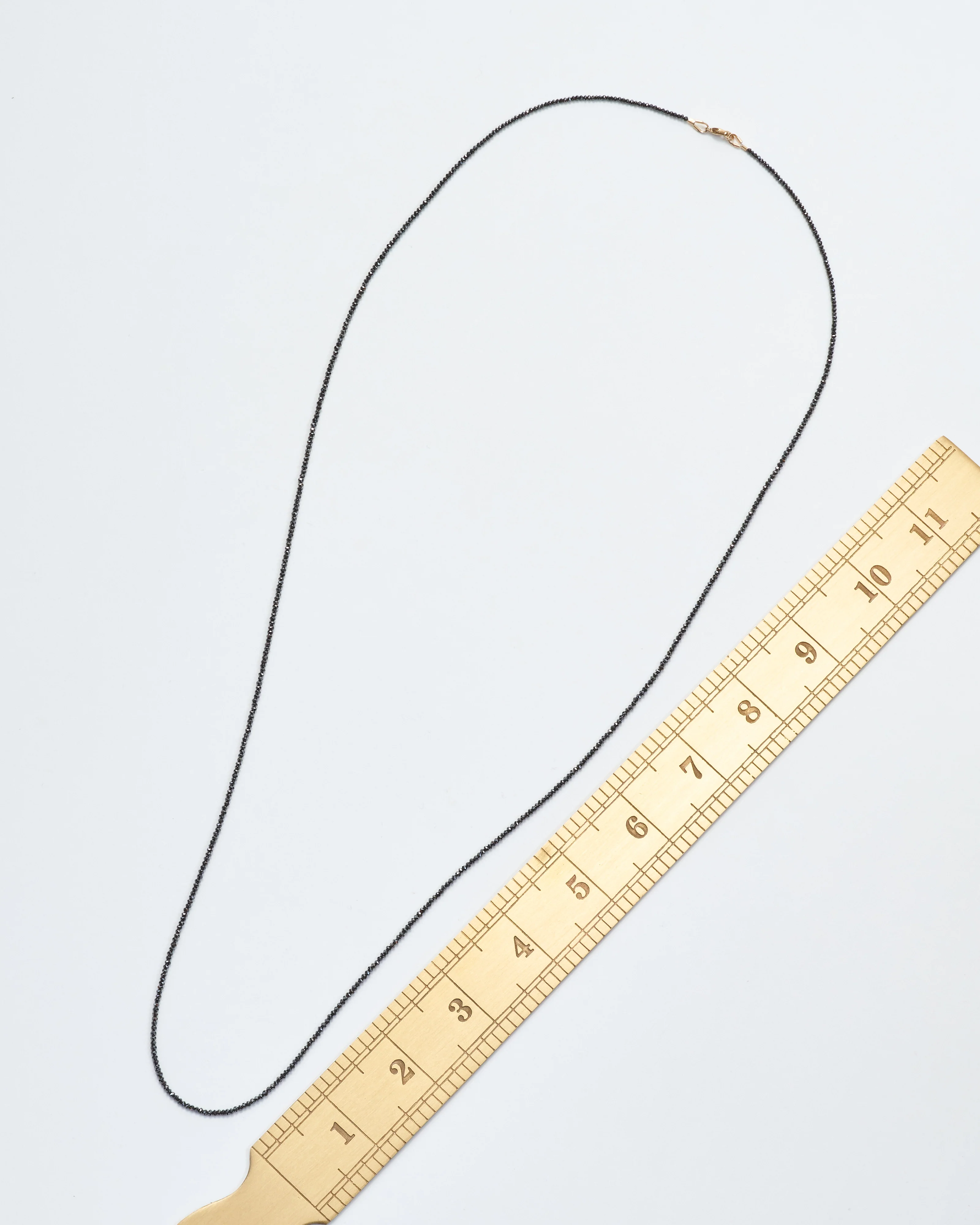 black diamond bead necklace 32" - Image 6