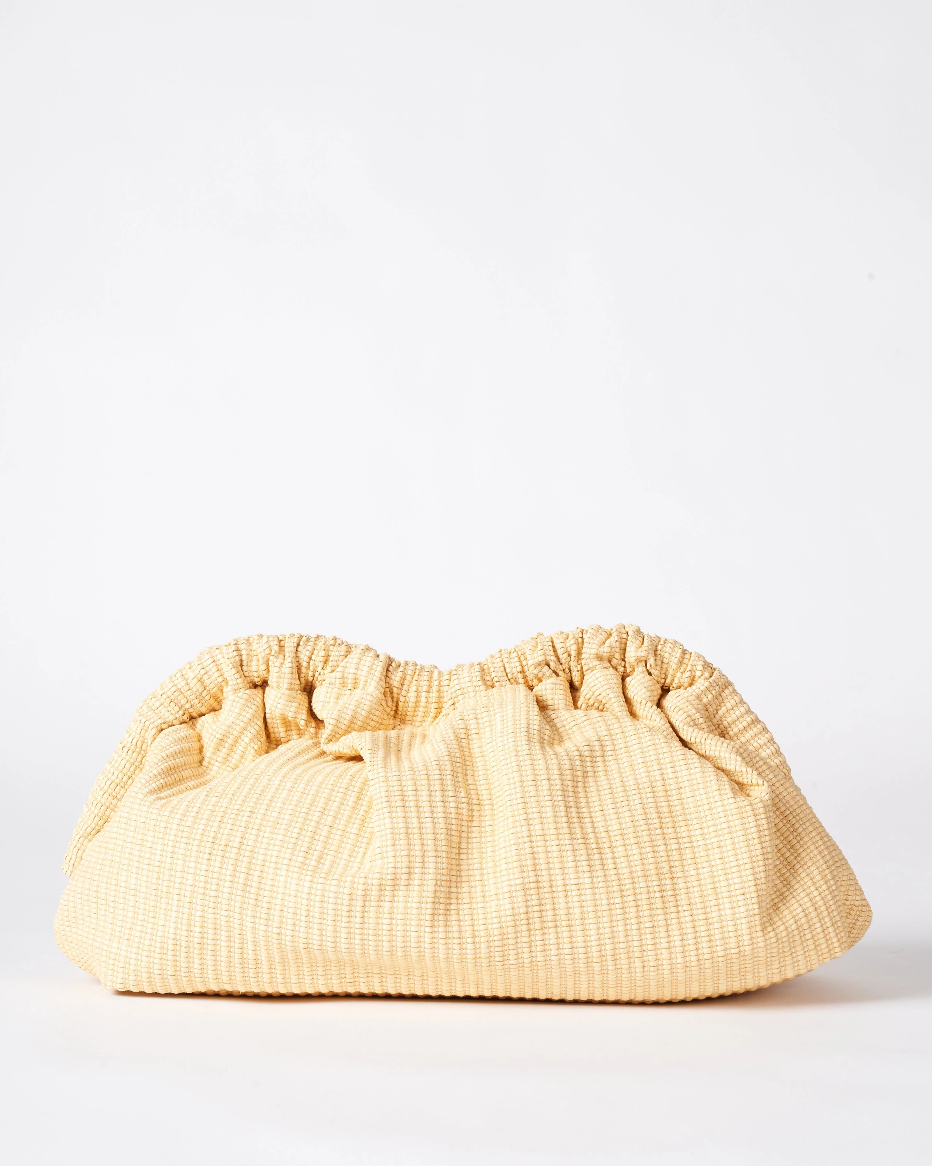 raffia cloud clutch - natural - Image 2