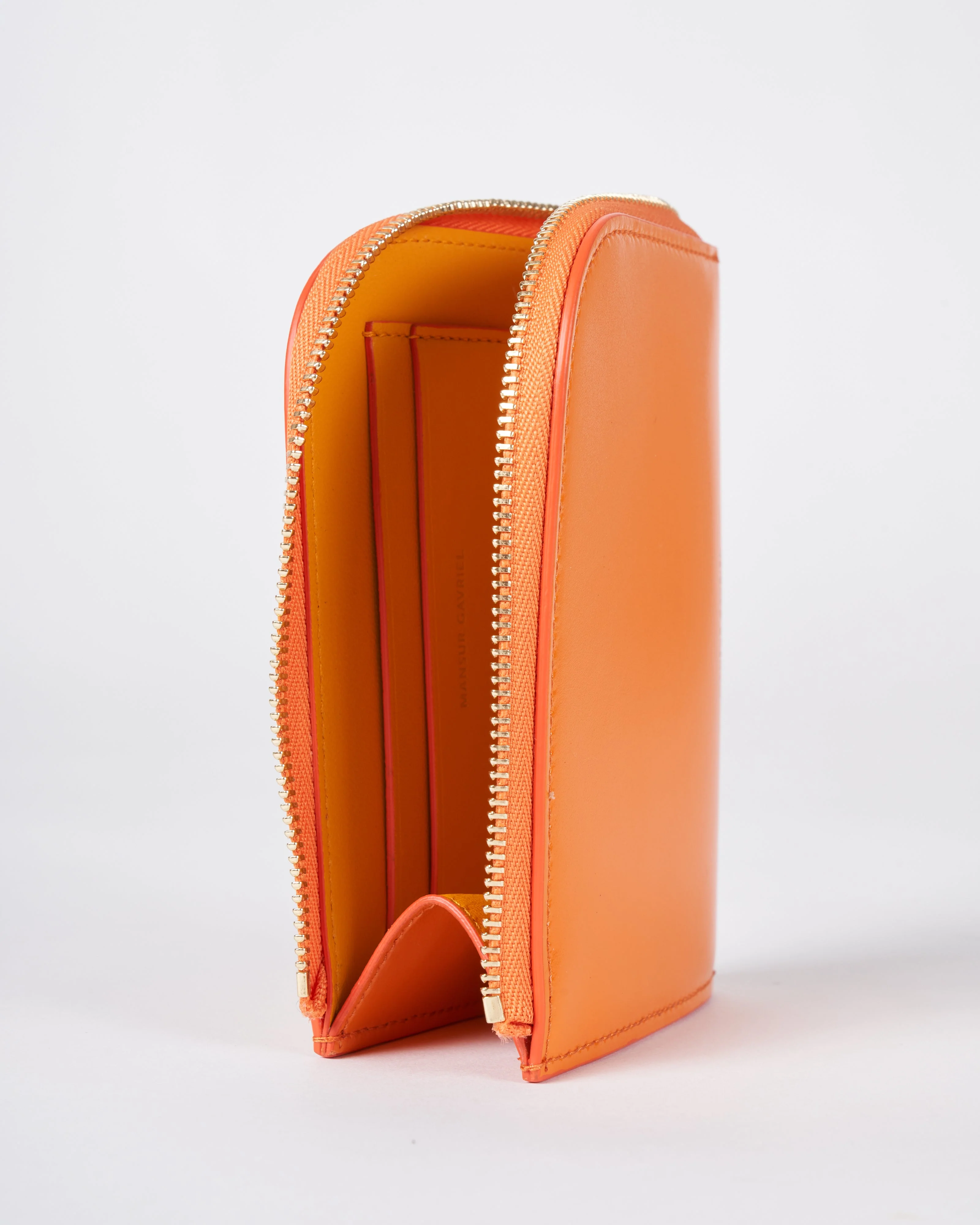 compact zip wallet - tangerine - Image 3