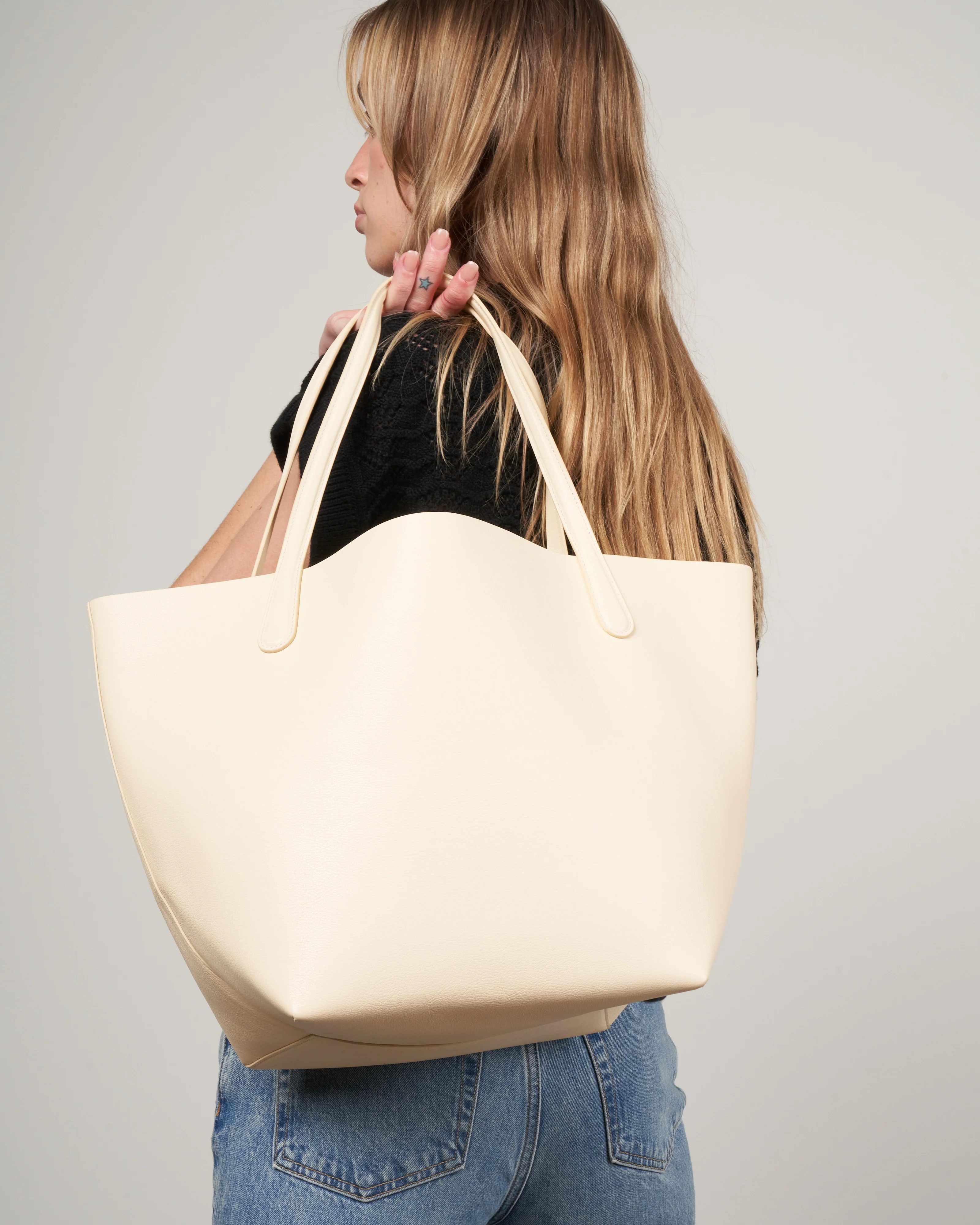everyday soft tote - crema - Image 2