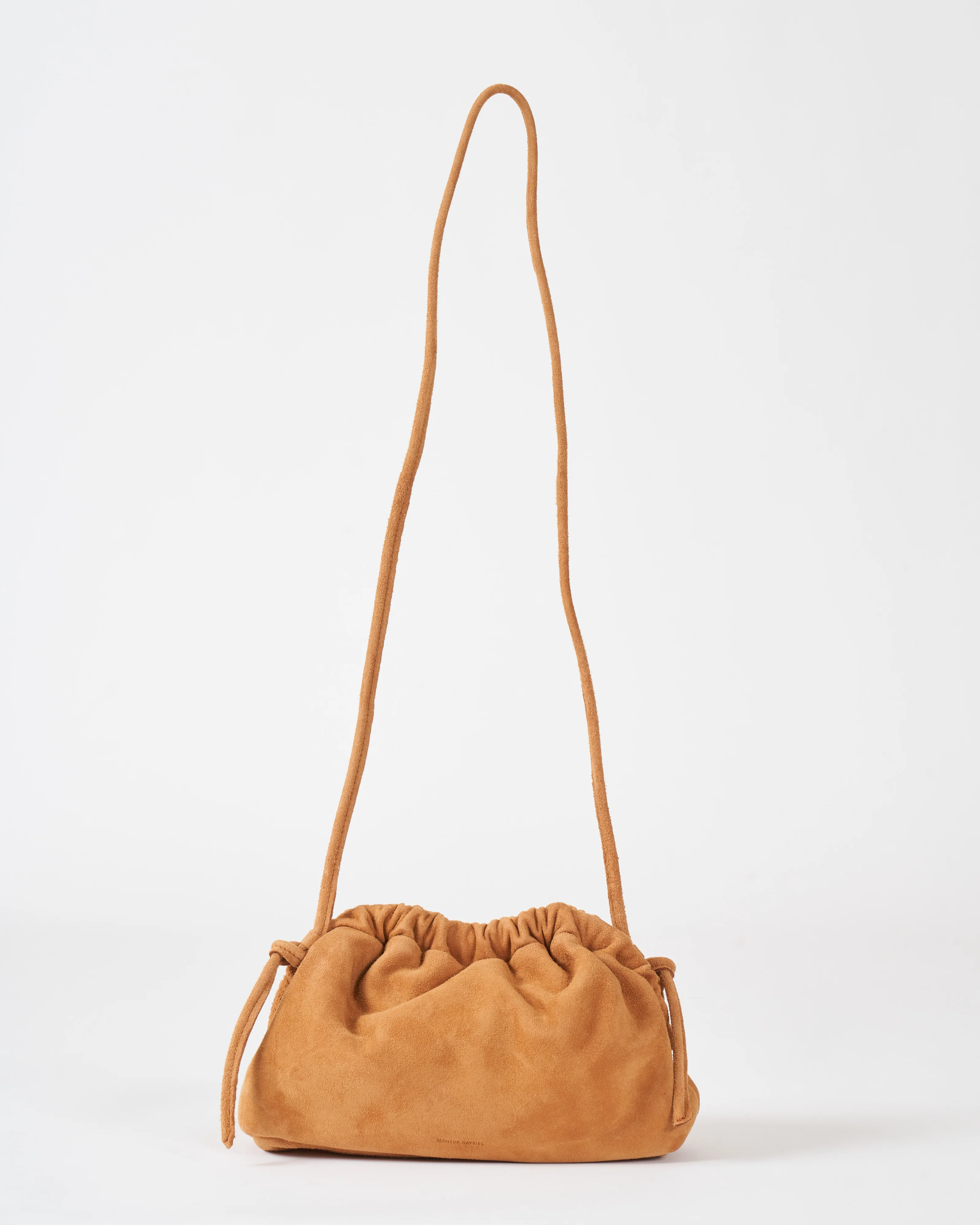 mini cloud clutch - caramel suede - Image 3