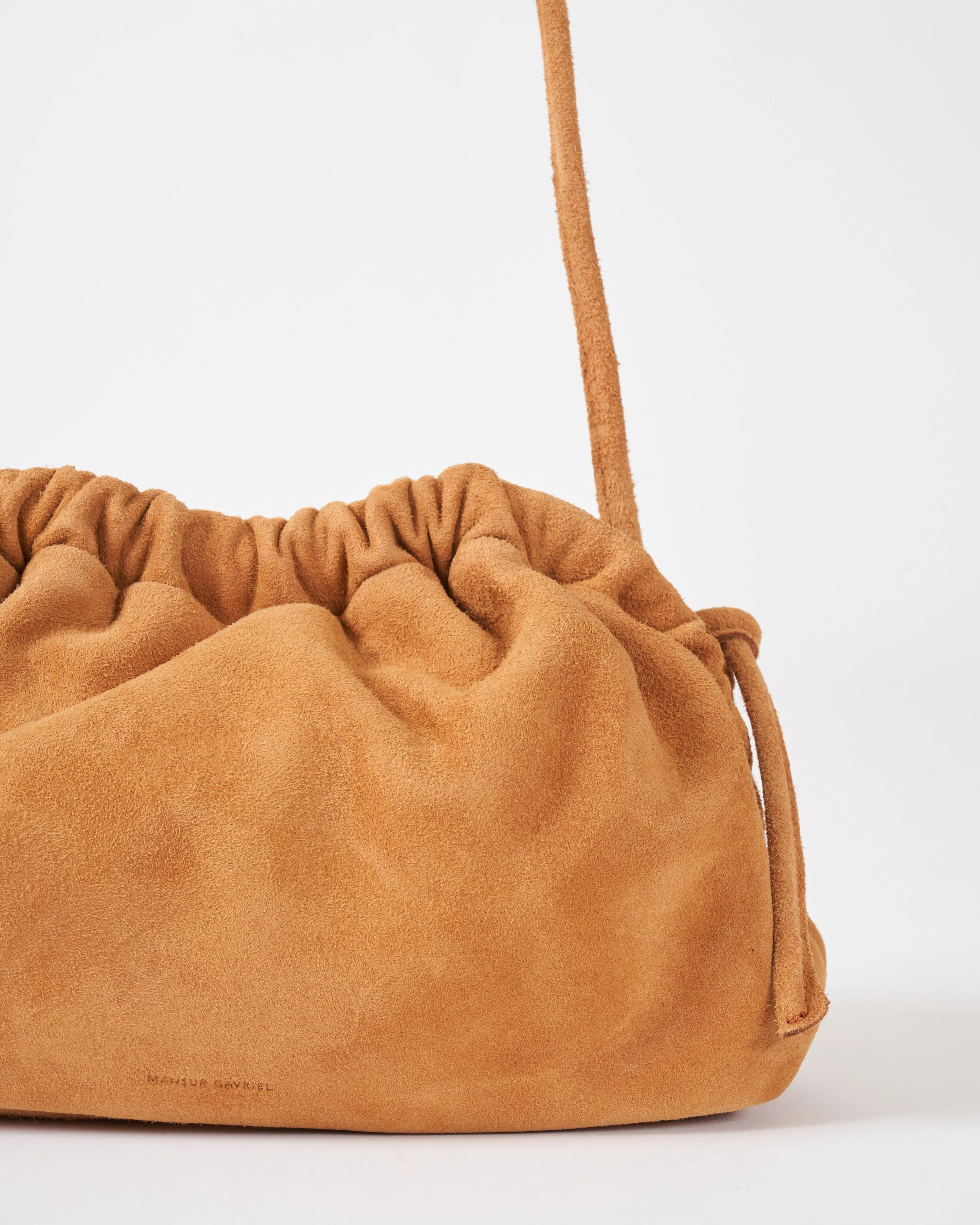 mini cloud clutch - caramel suede - Image 4
