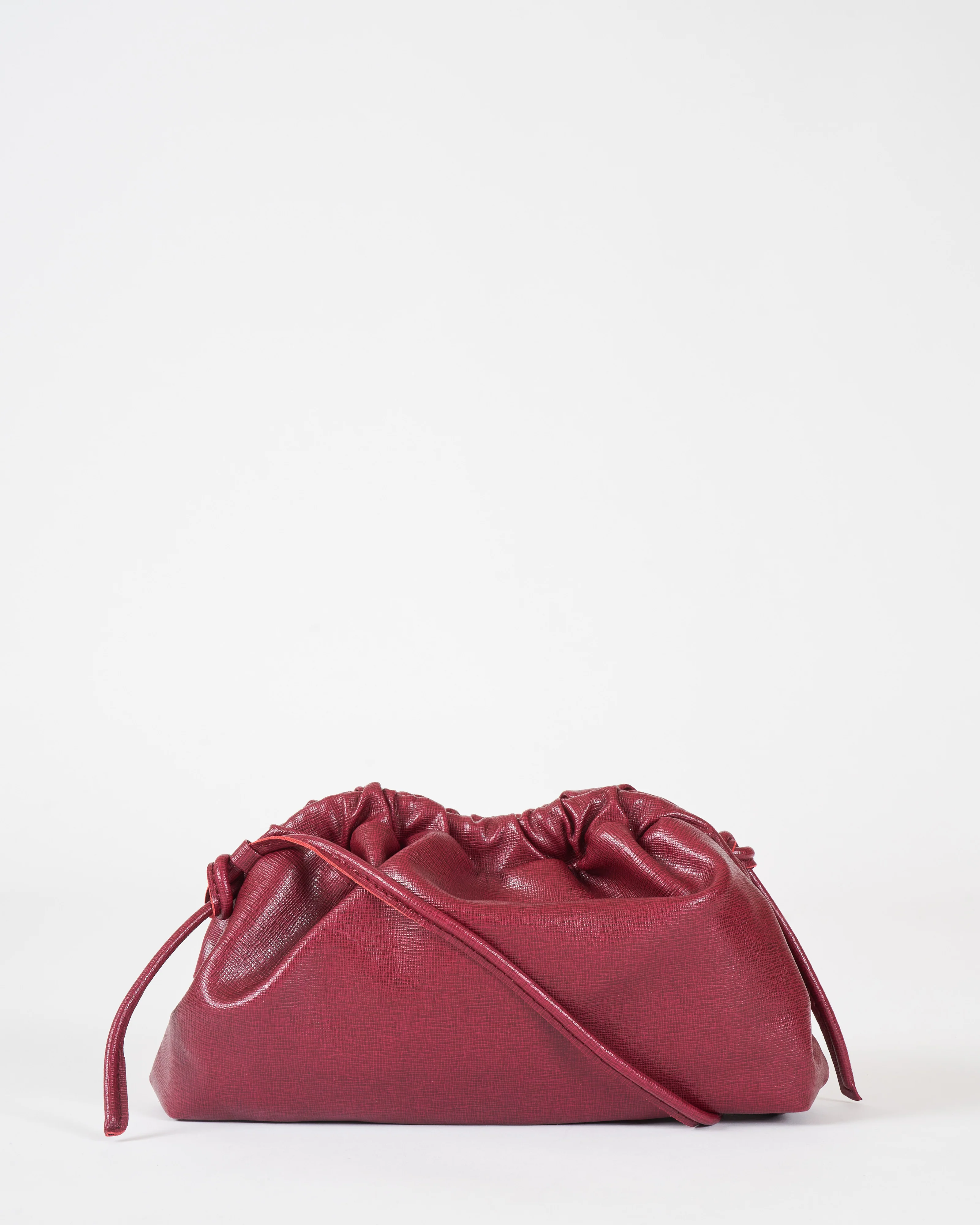 mini cloud clutch - claret - Image 2