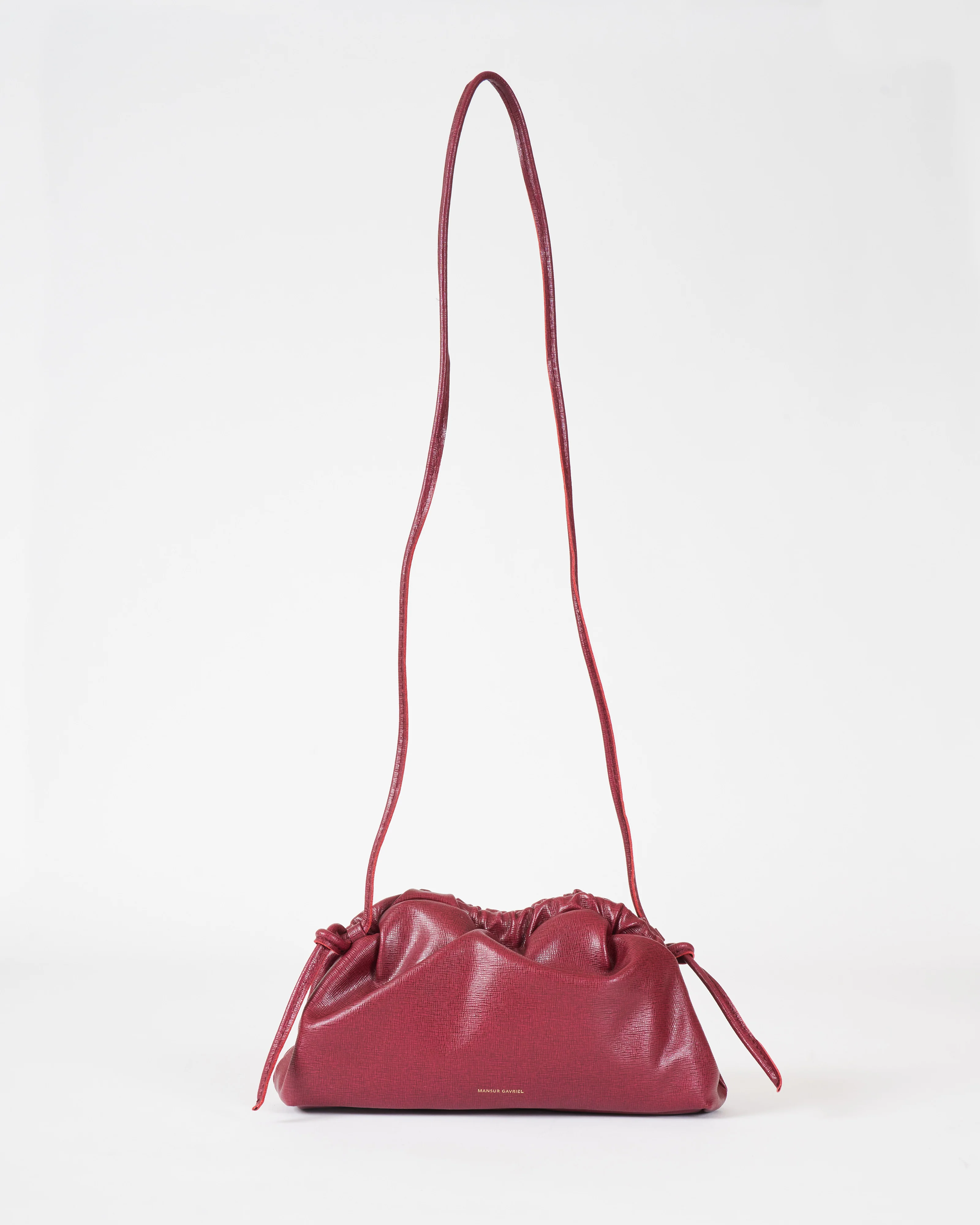 mini cloud clutch - claret - Image 3