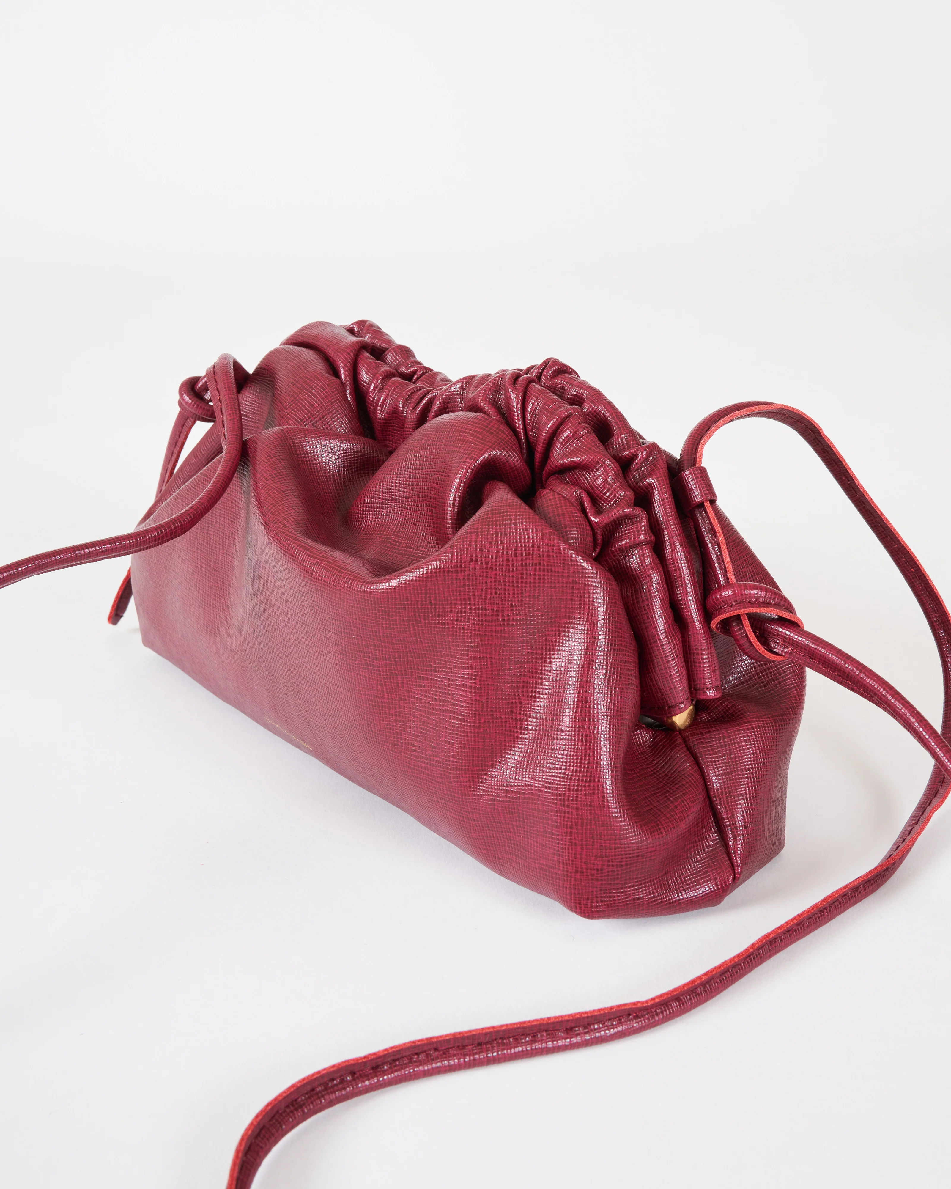 mini cloud clutch - claret - Image 4
