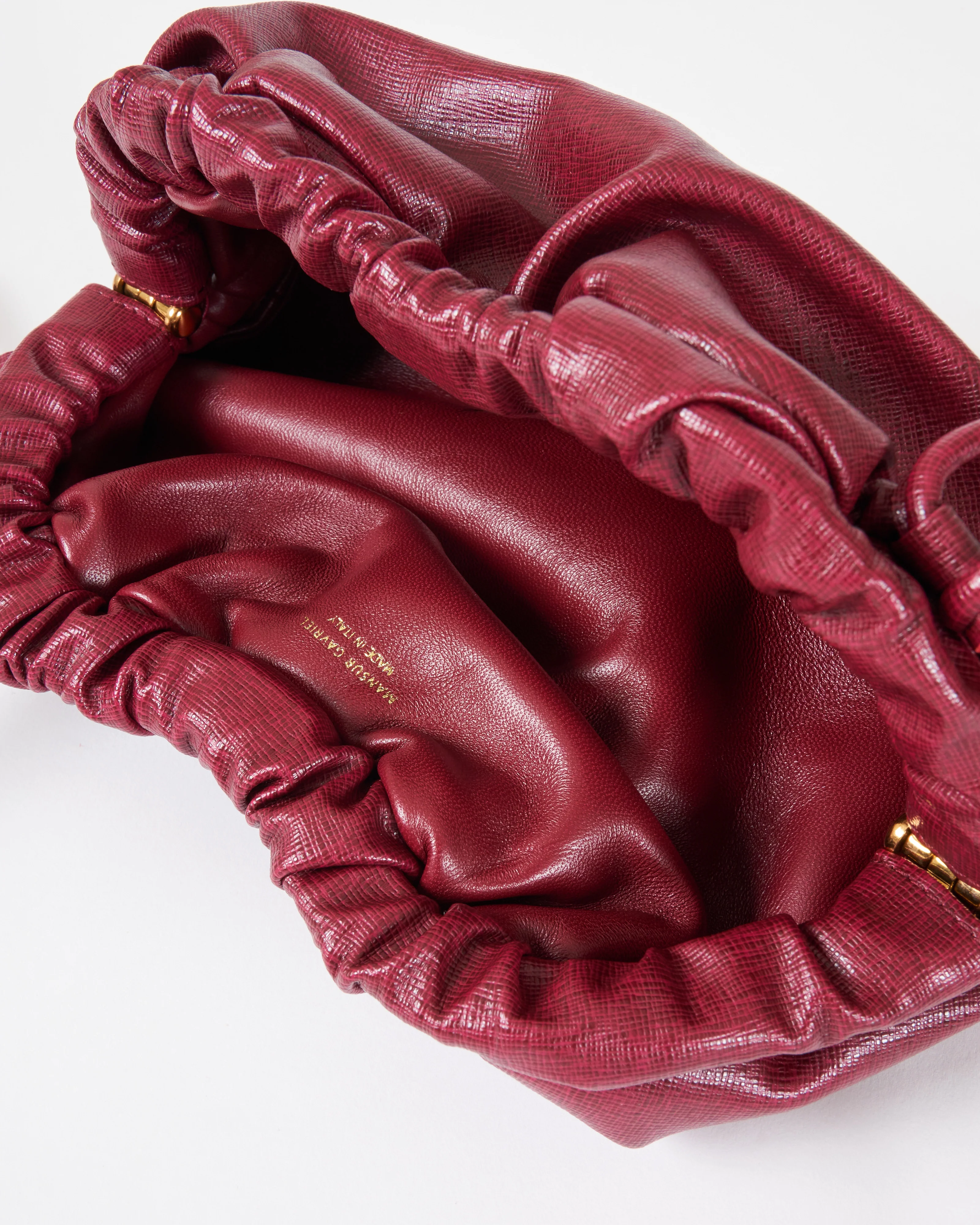 mini cloud clutch - claret - Image 5