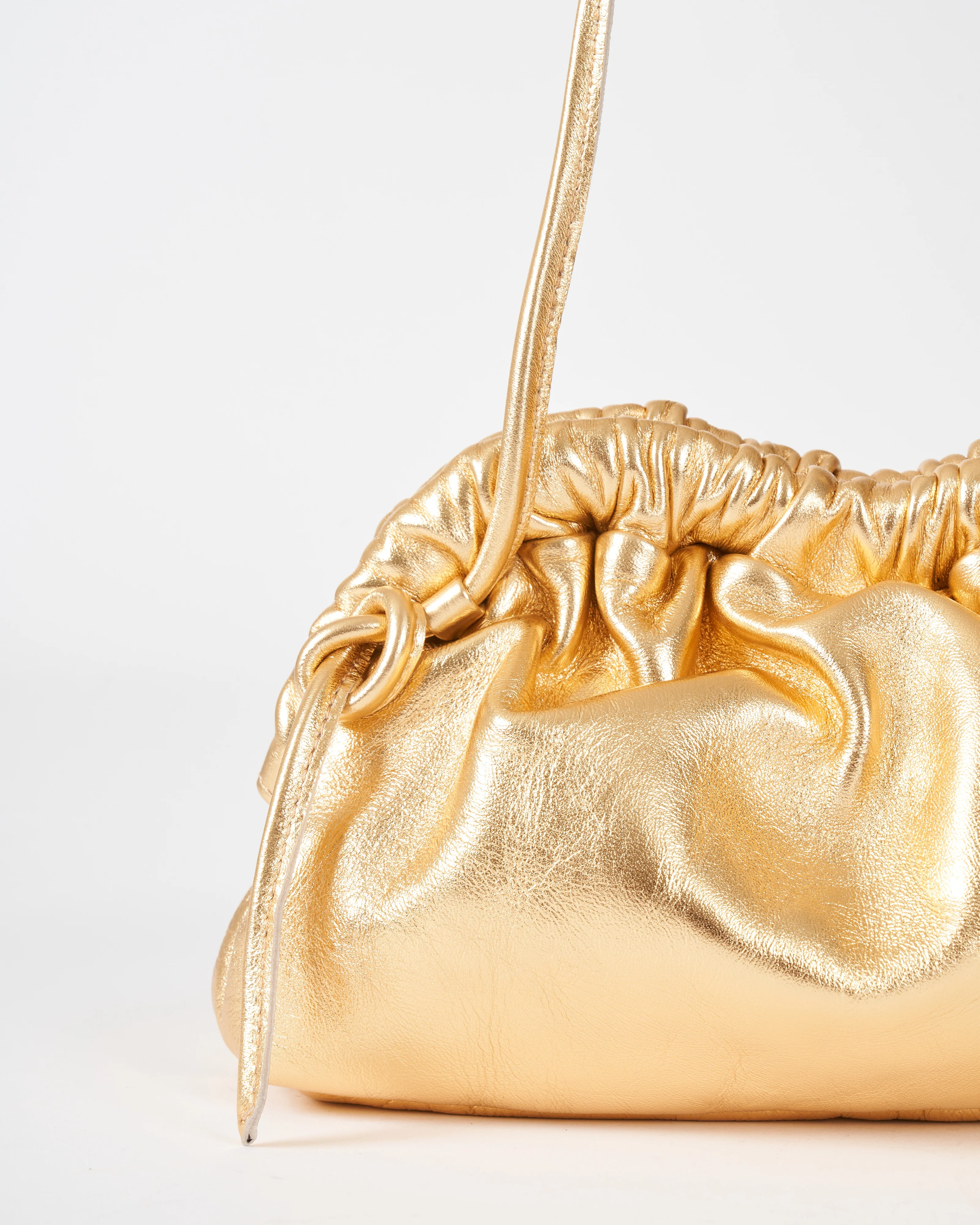 mini cloud clutch - gold - Image 4