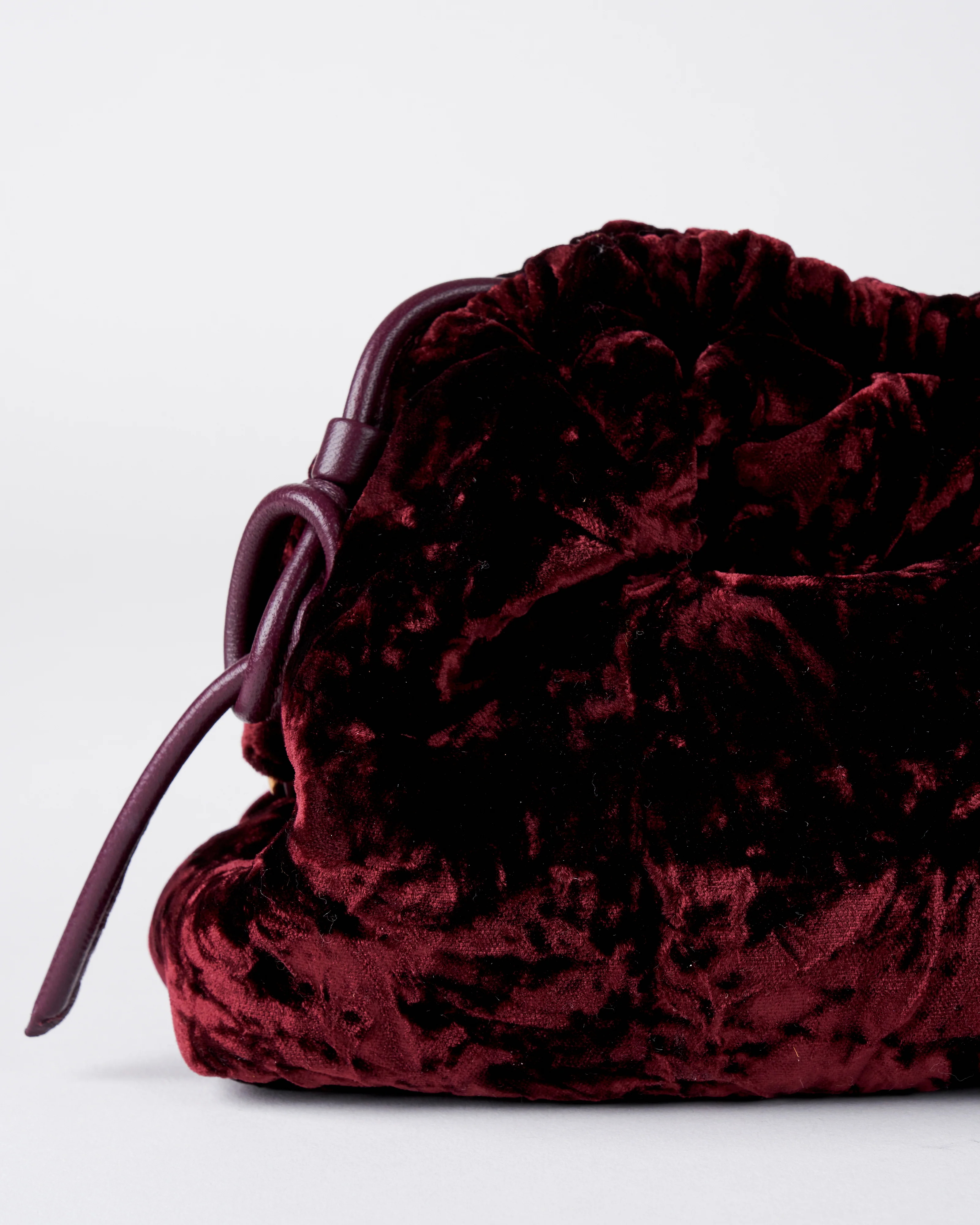 mini cloud clutch - plum - Image 4