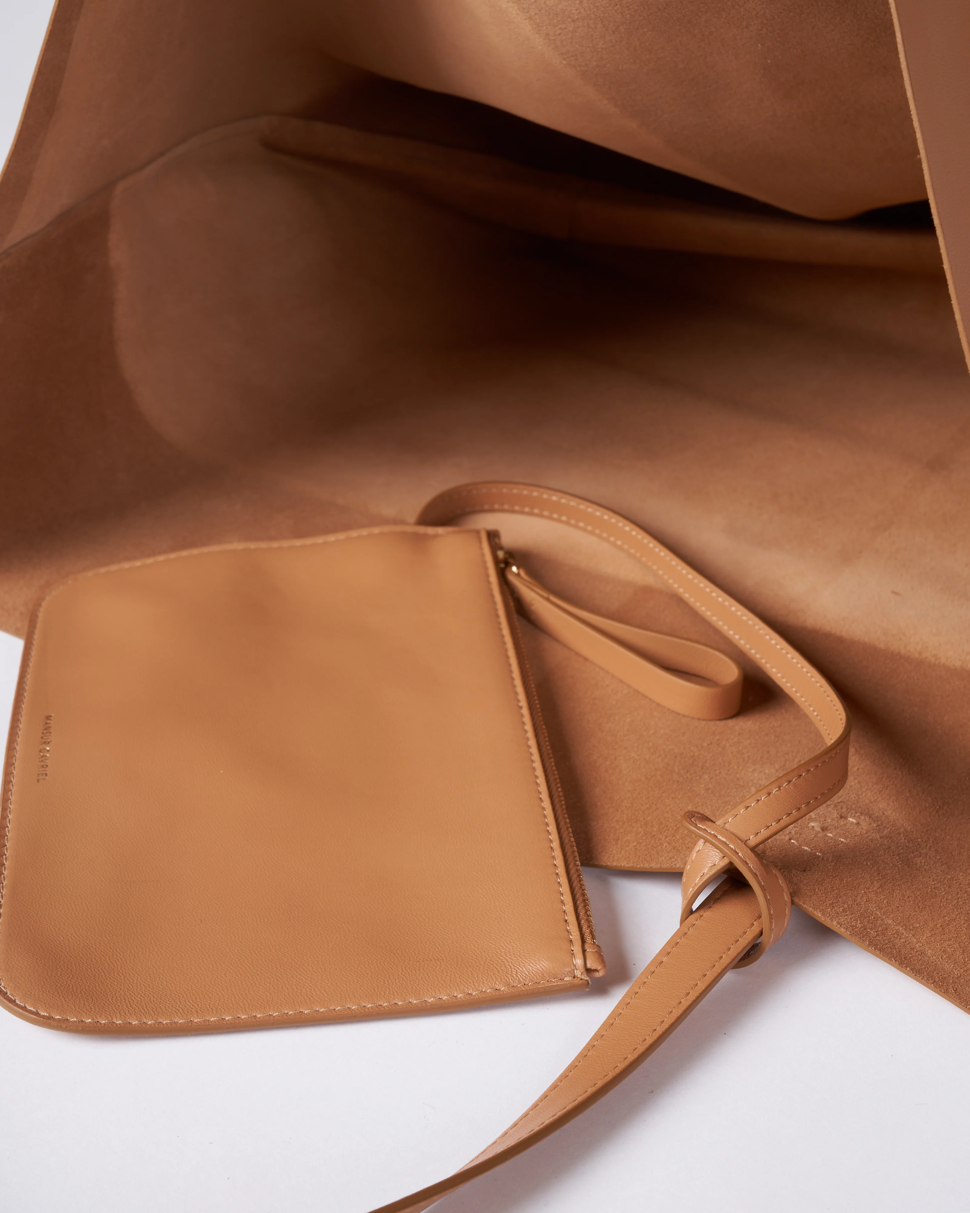 oversized tote - caramel - Image 3
