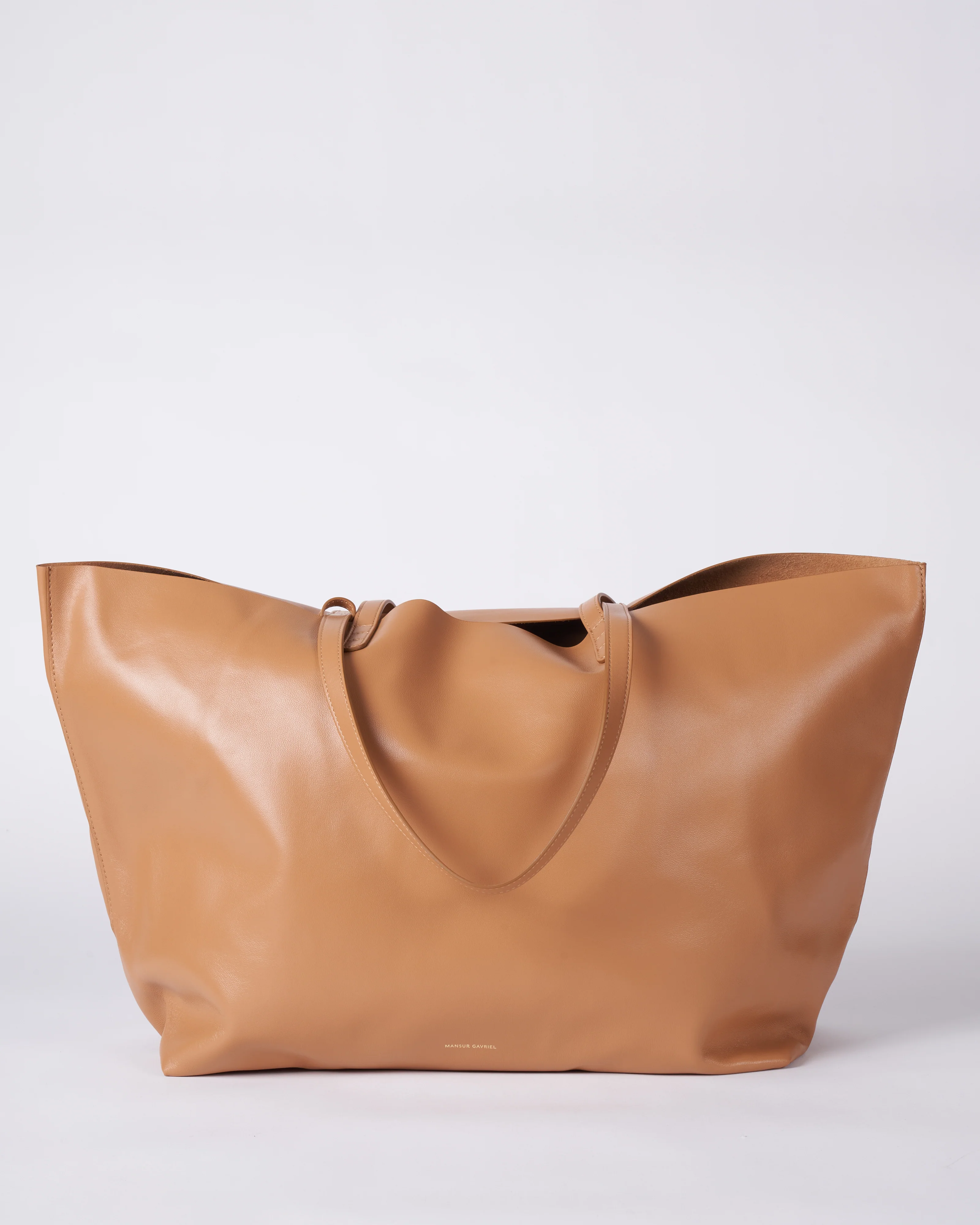 oversized tote - caramel - Image 4