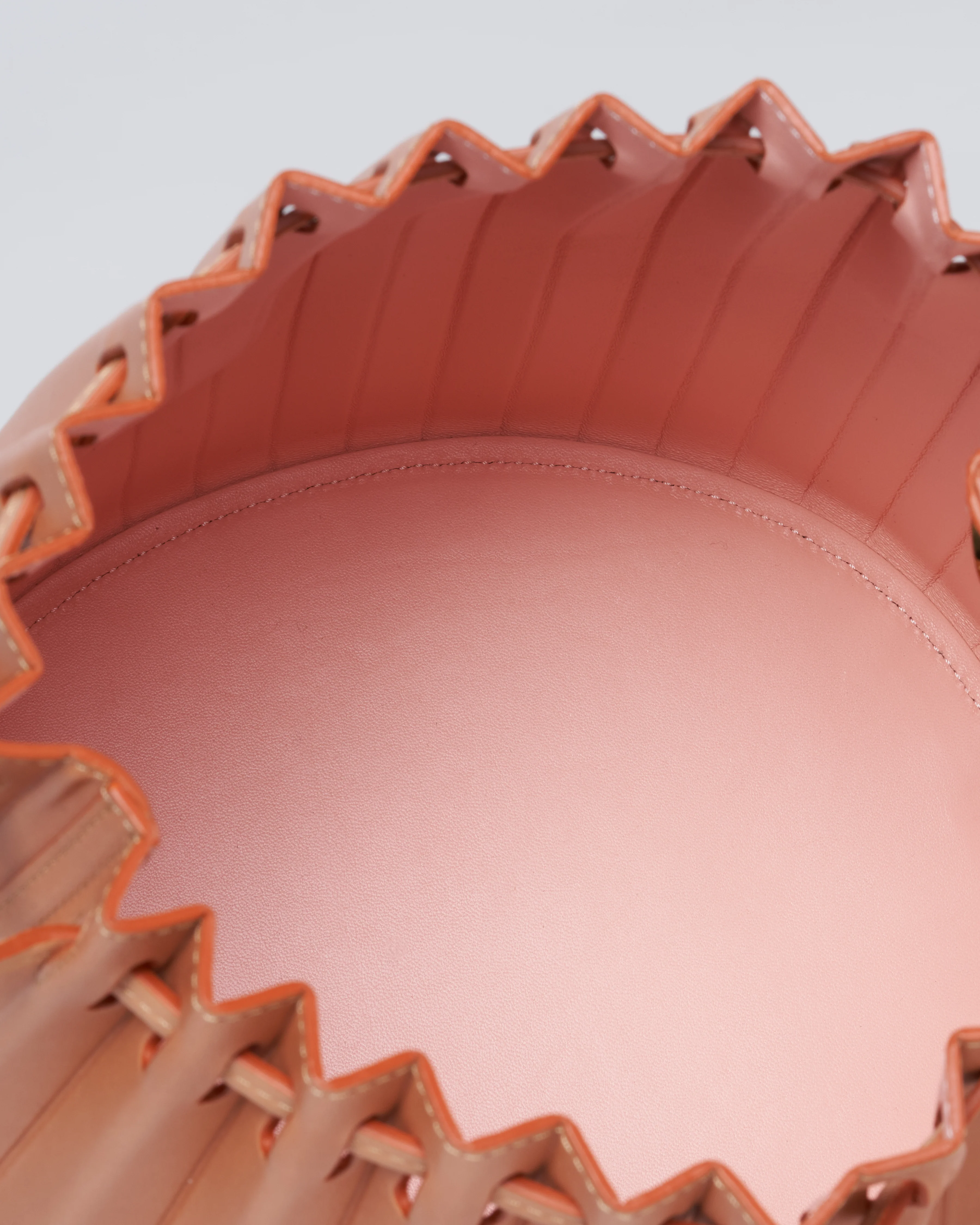 pleated bucket bag - cammello/rosa - Image 8
