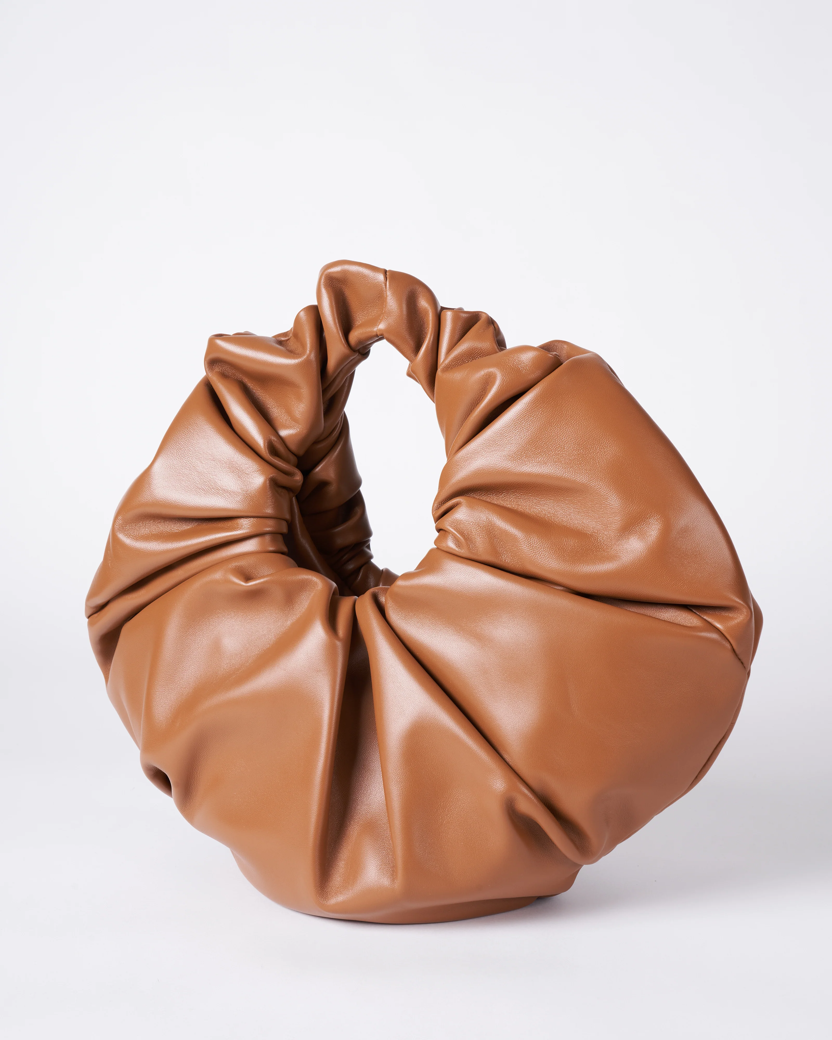 scrunchie bag - camel - Image 2