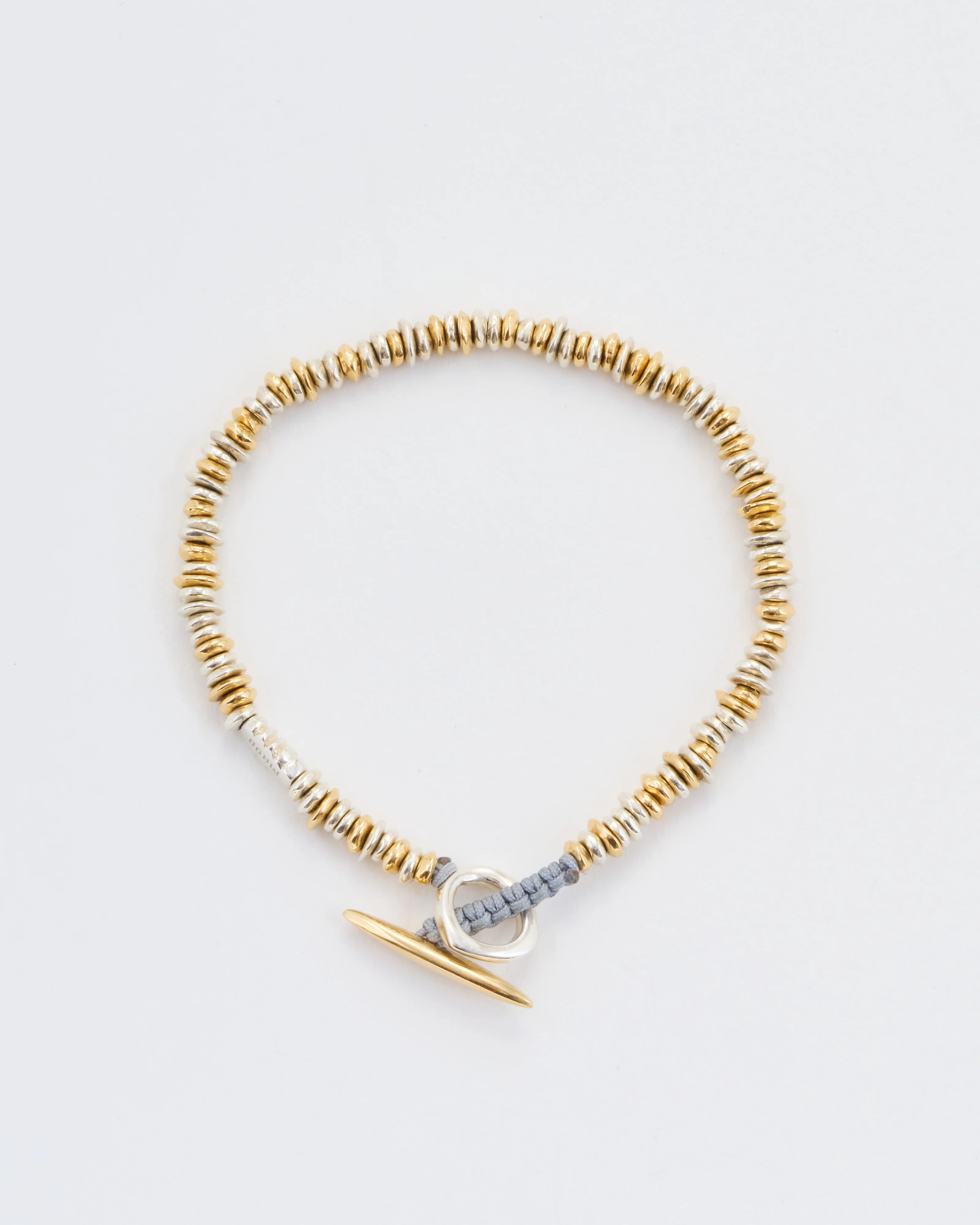 pilla sterling silver and yellow gold bracelet