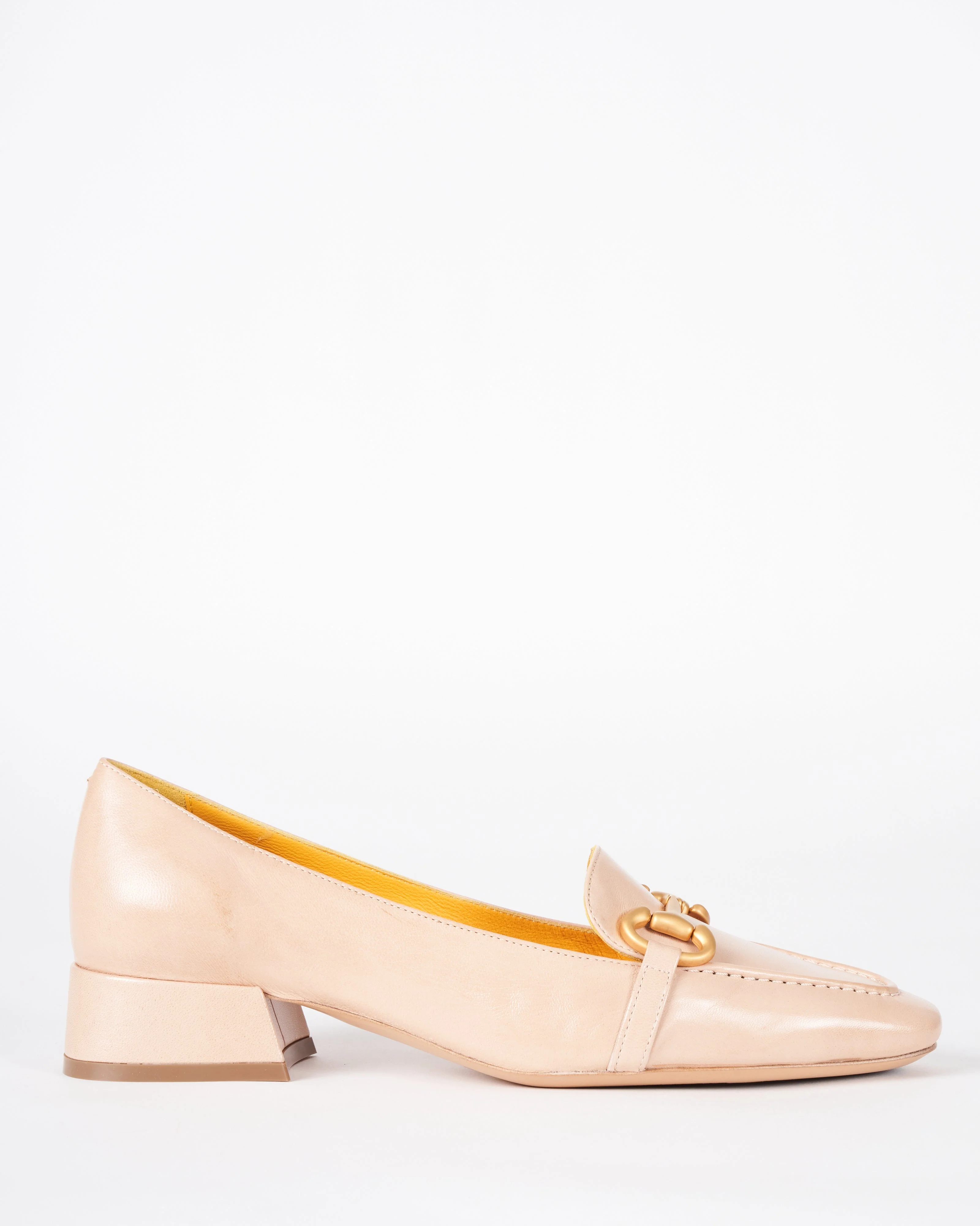 leather loafer with heel - seta cuir - Image 2