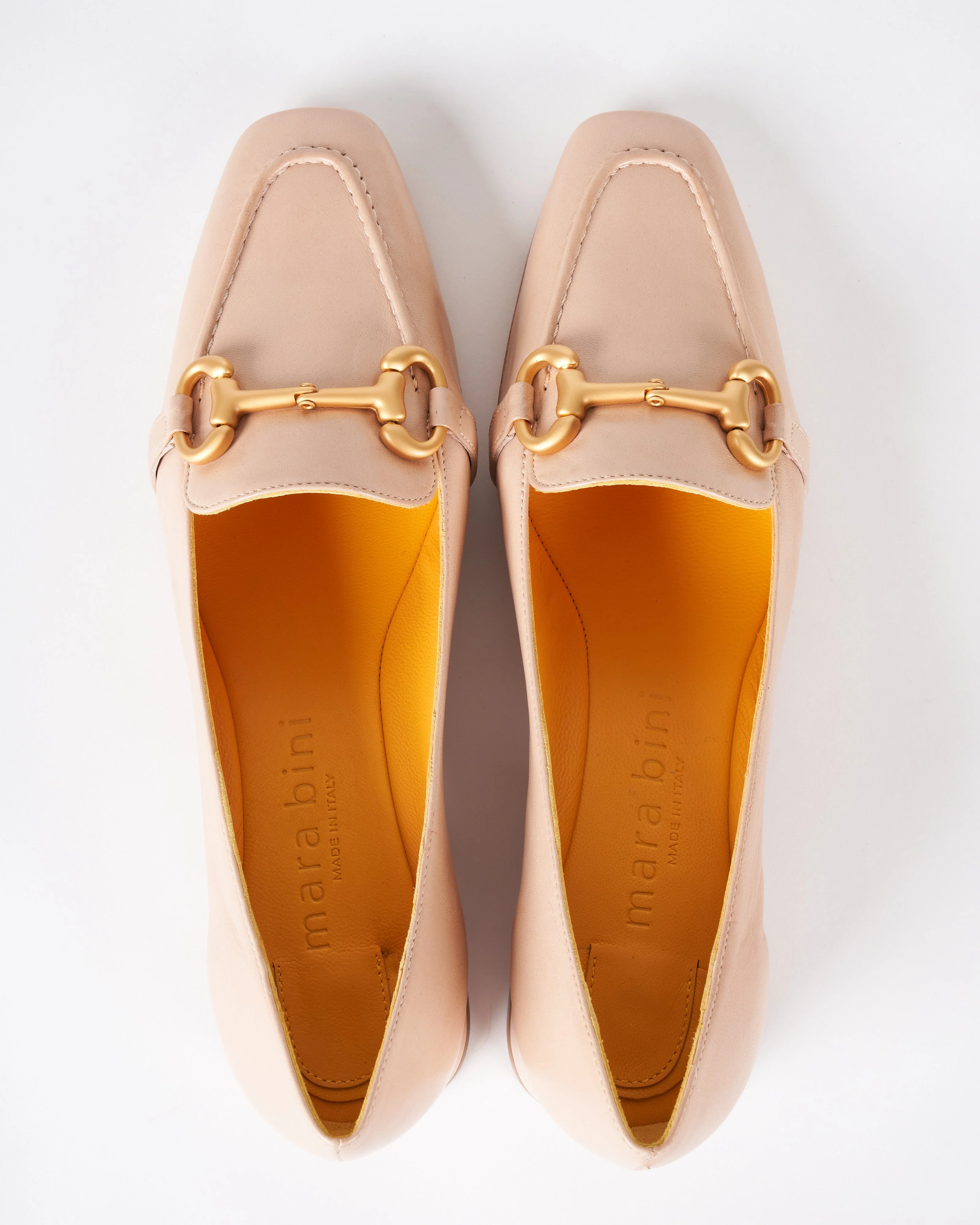 leather loafer with heel - seta cuir - Image 3