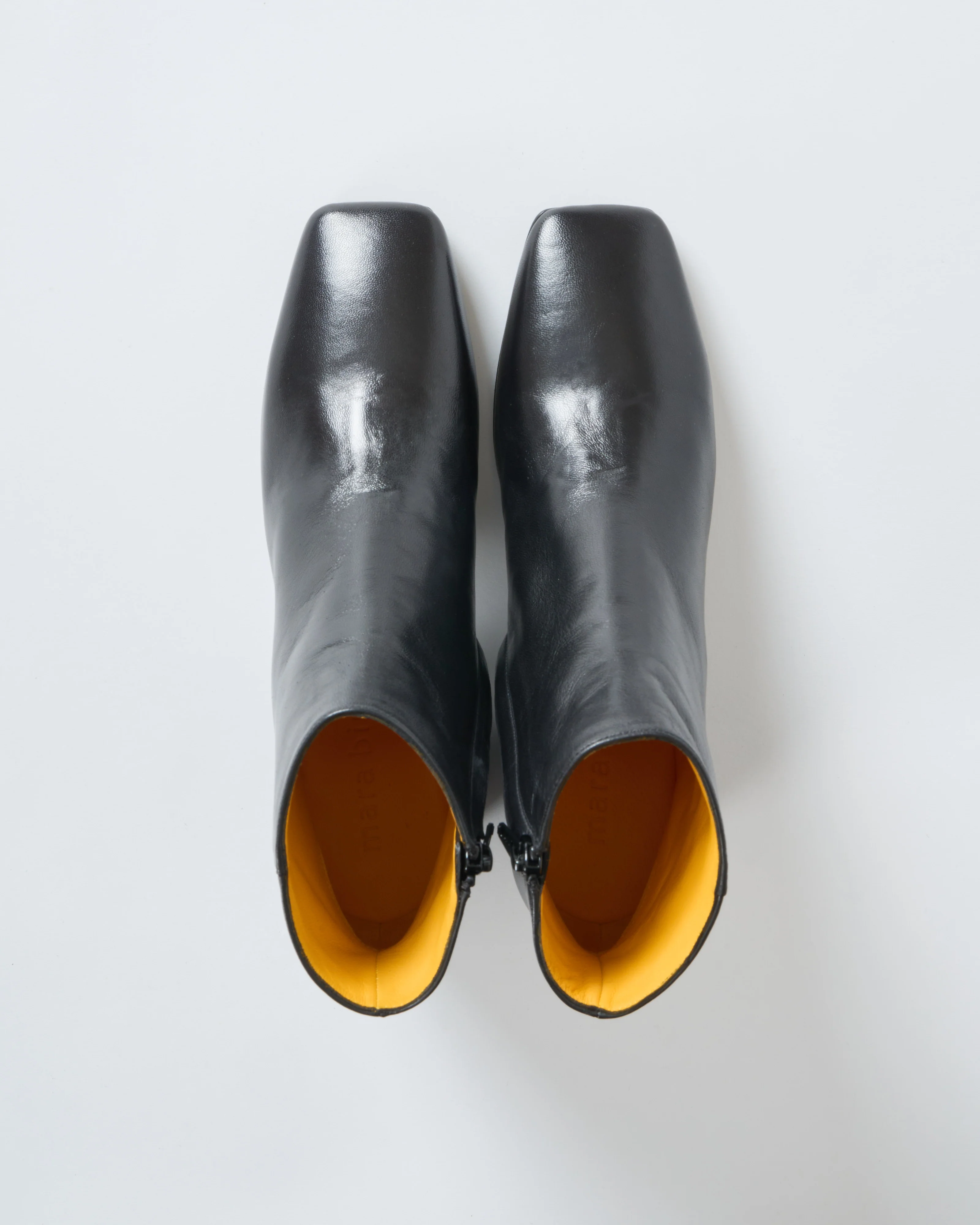 leather square toe inside zipper boot - Image 2