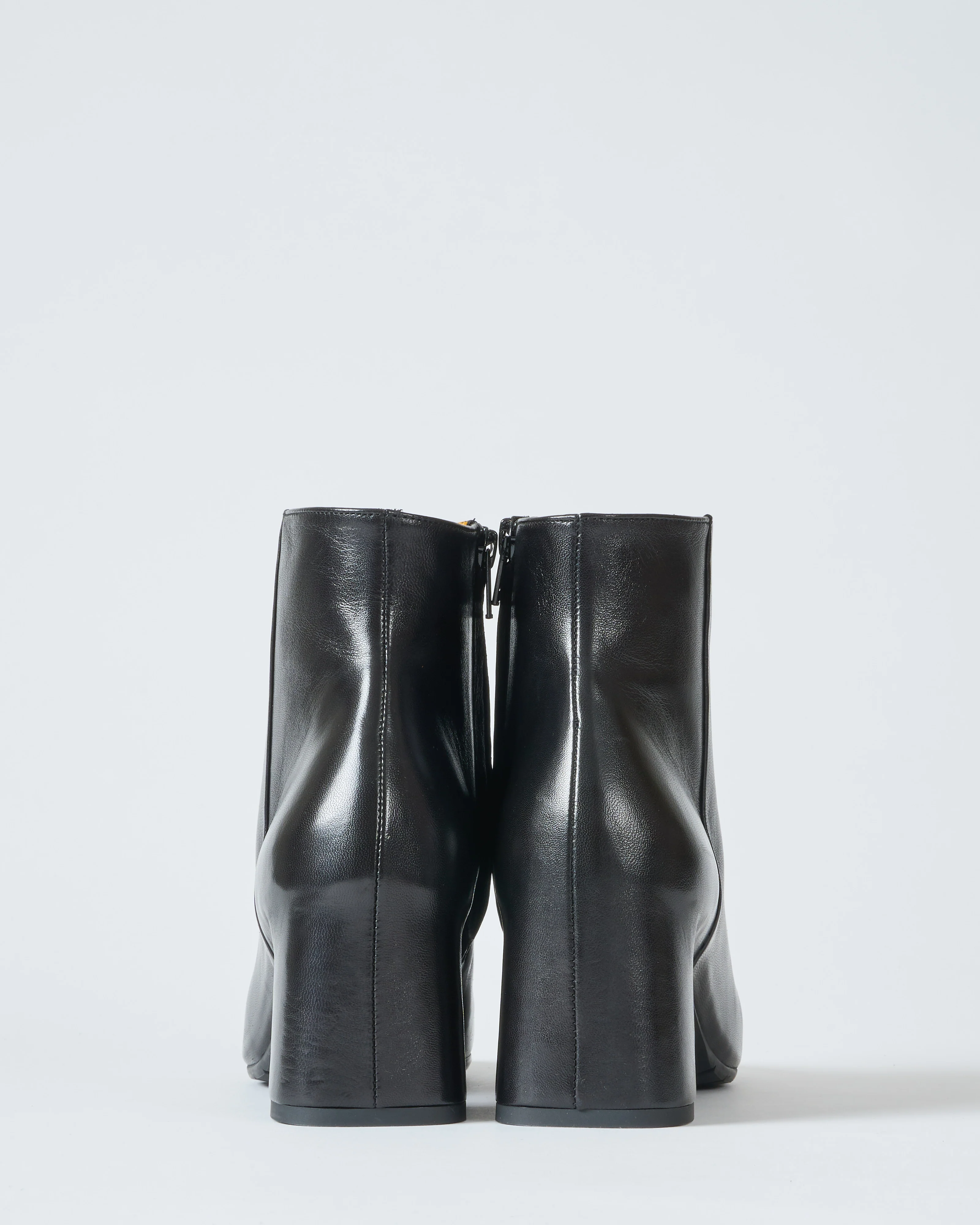 leather square toe inside zipper boot - Image 3
