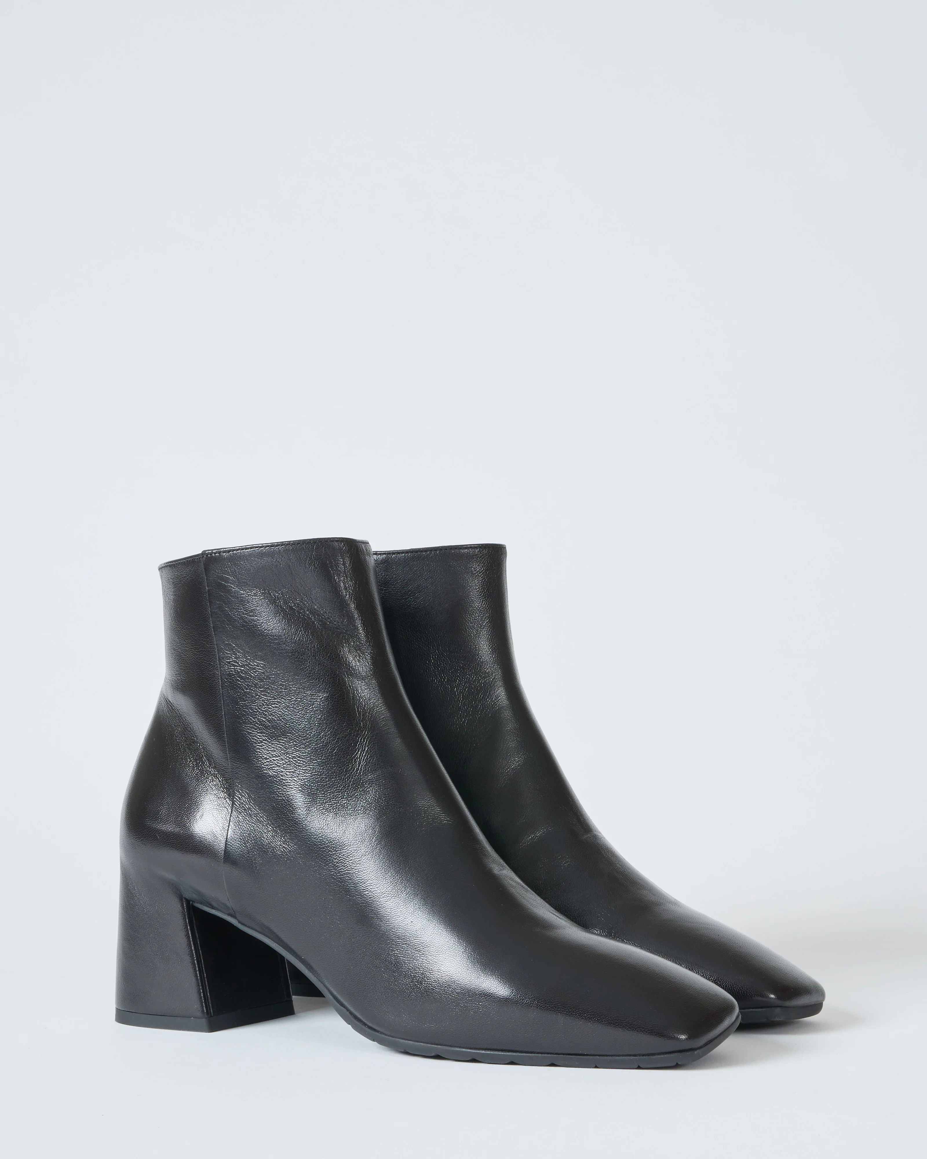 leather square toe inside zipper boot - Image 4