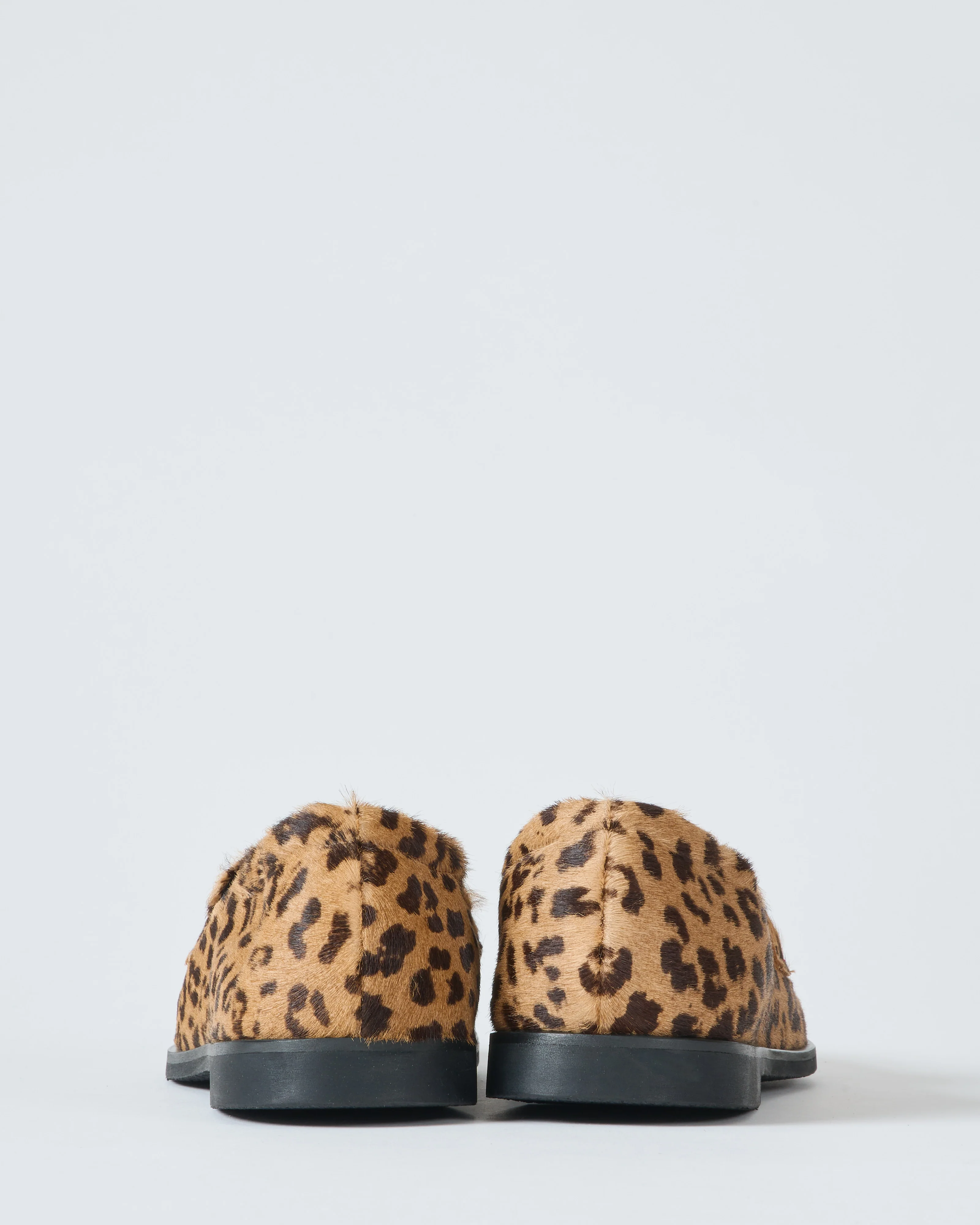 leopard pony loafer with black bit - Image 3