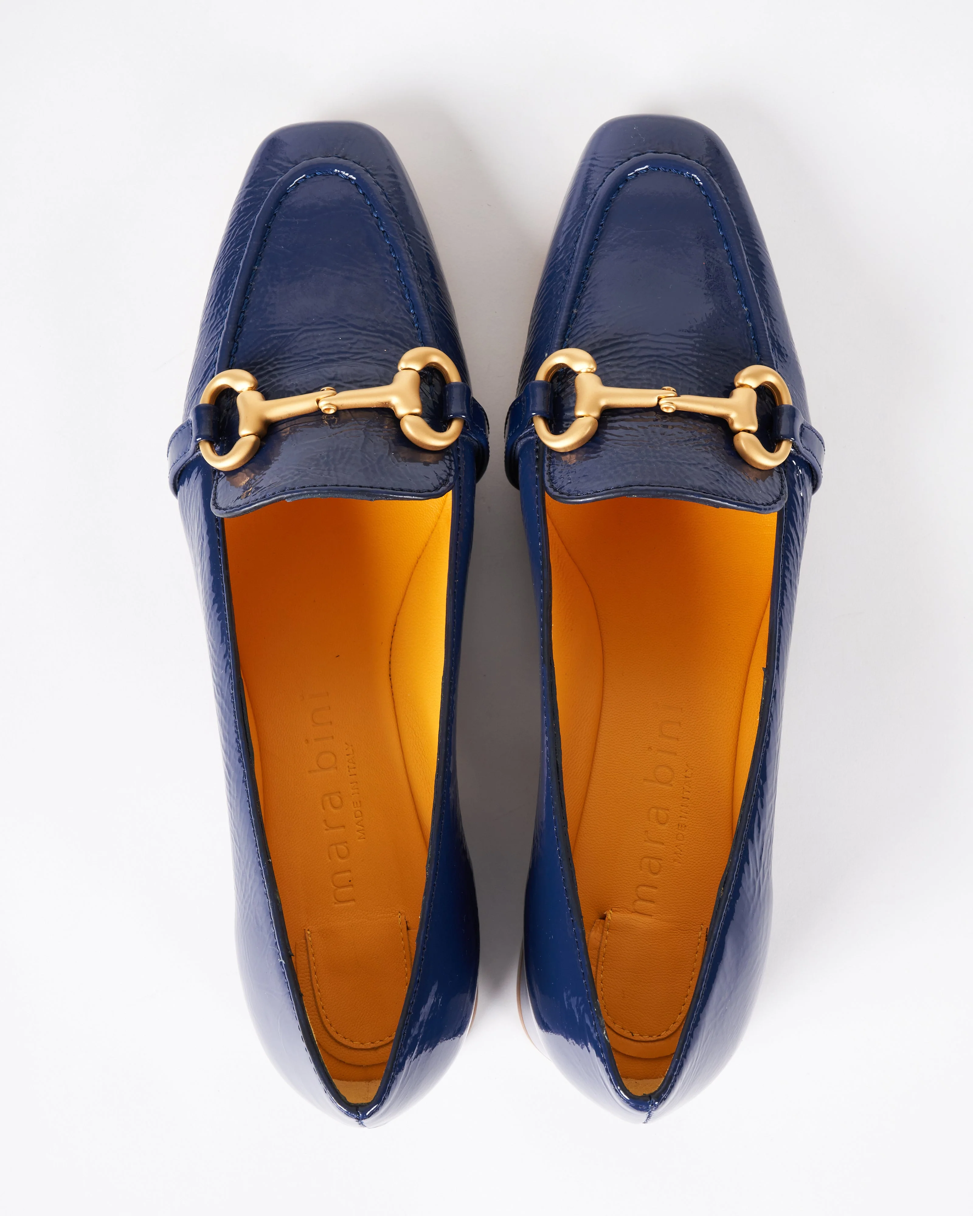 patent leather loafer w/ bit - naplak oceano - Image 3