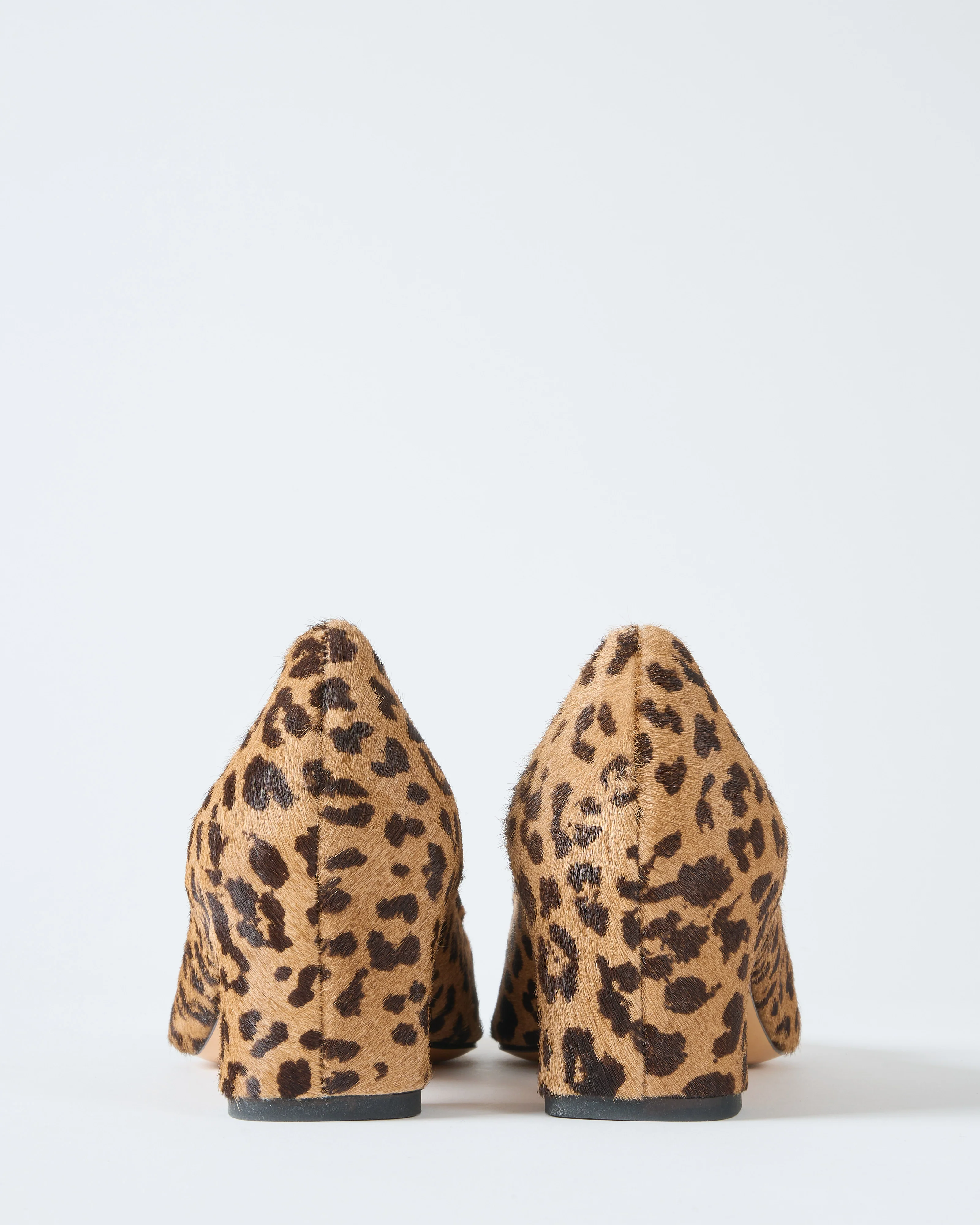 pointed leopard pony heel with gold bit - Image 4