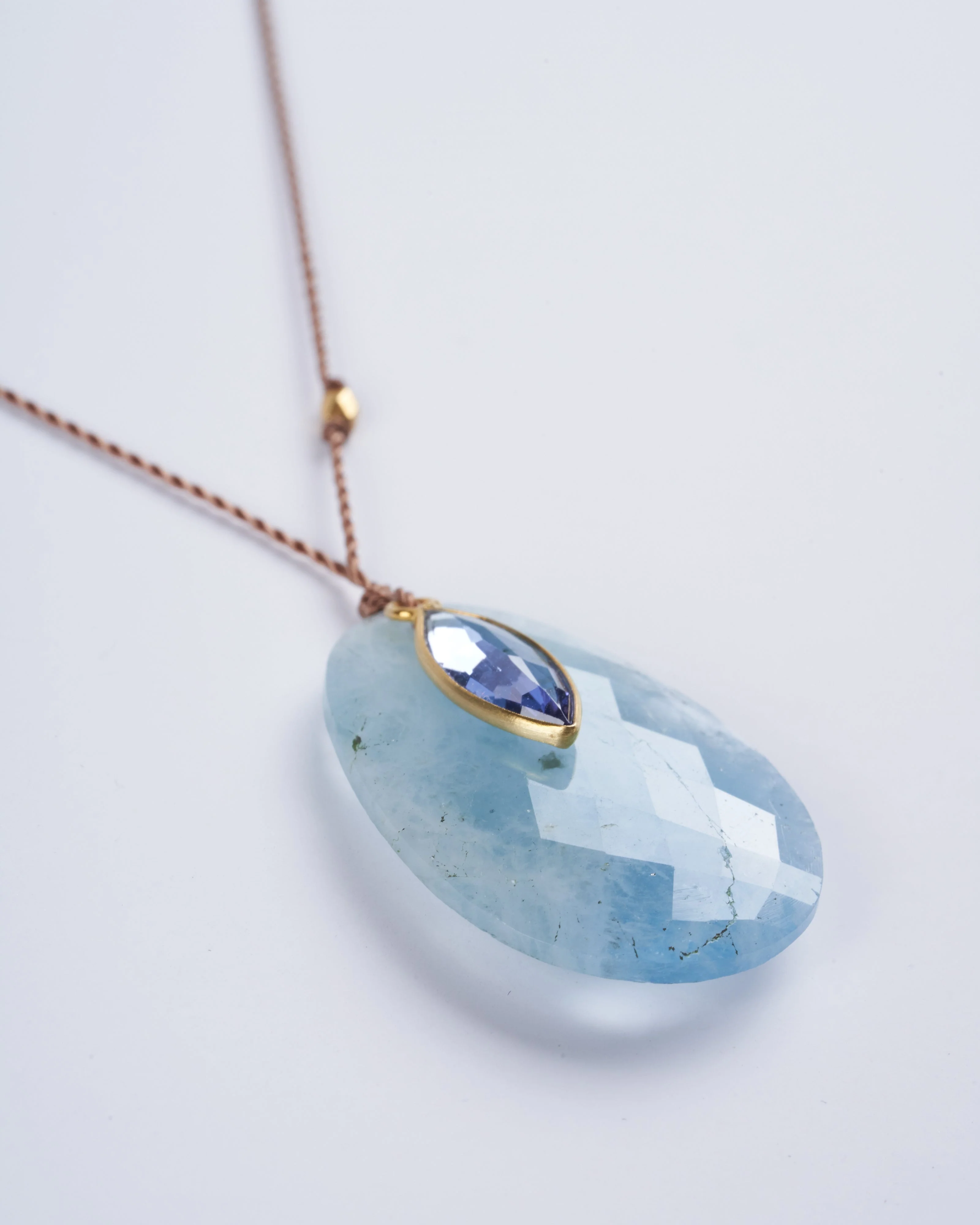 aquamarine and tanzanite necklace - Image 2
