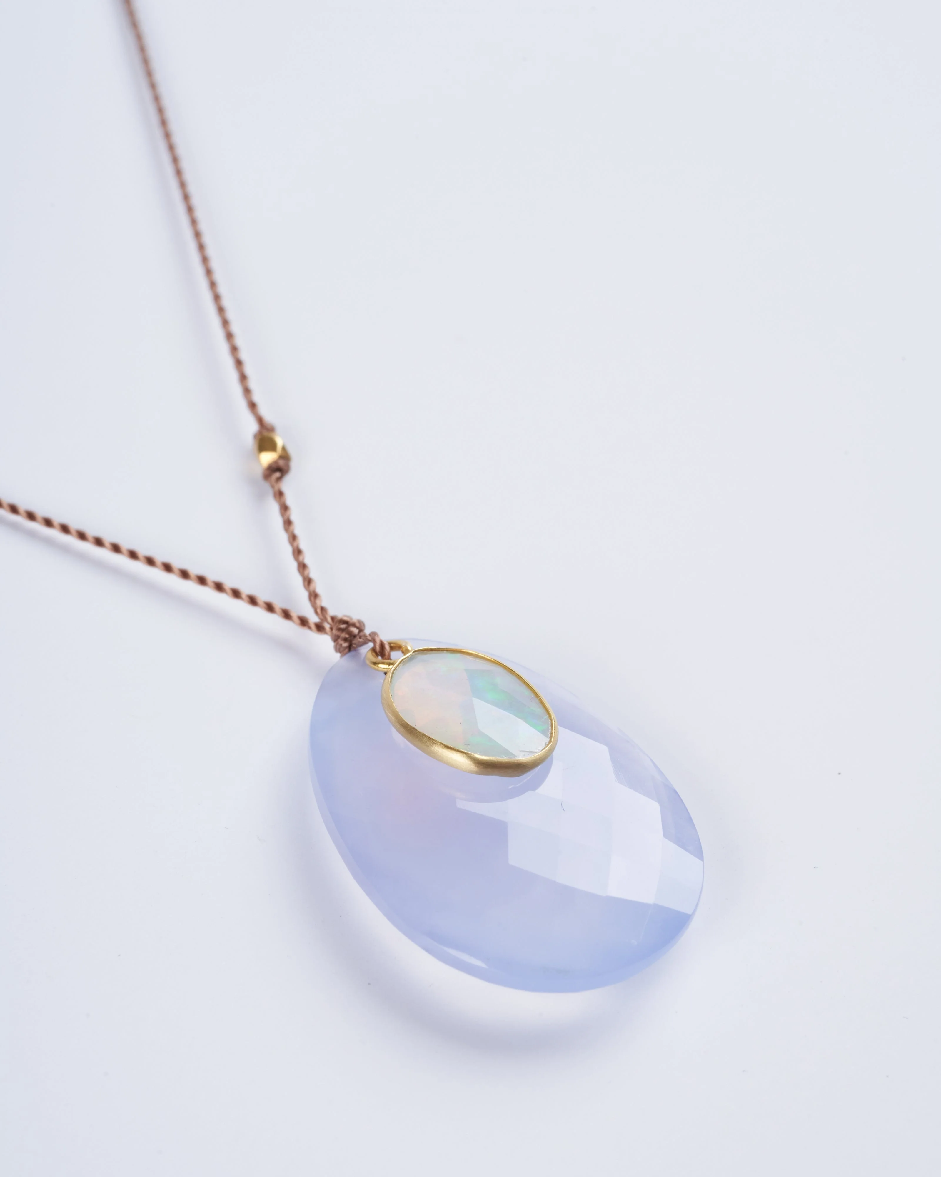 chalcedony and opal necklace - Image 2