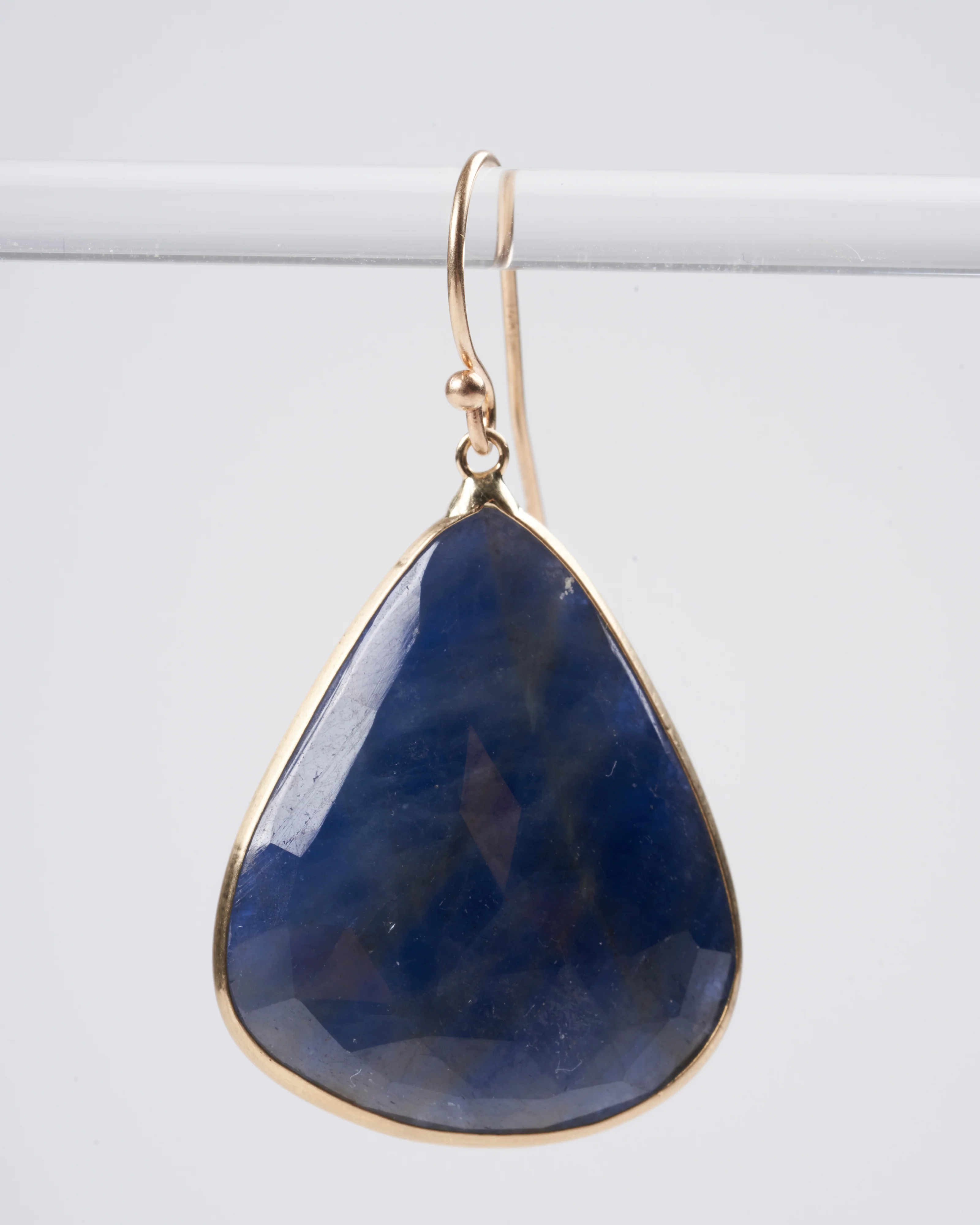 dark blue sapphire 14k yellow gold - Image 4