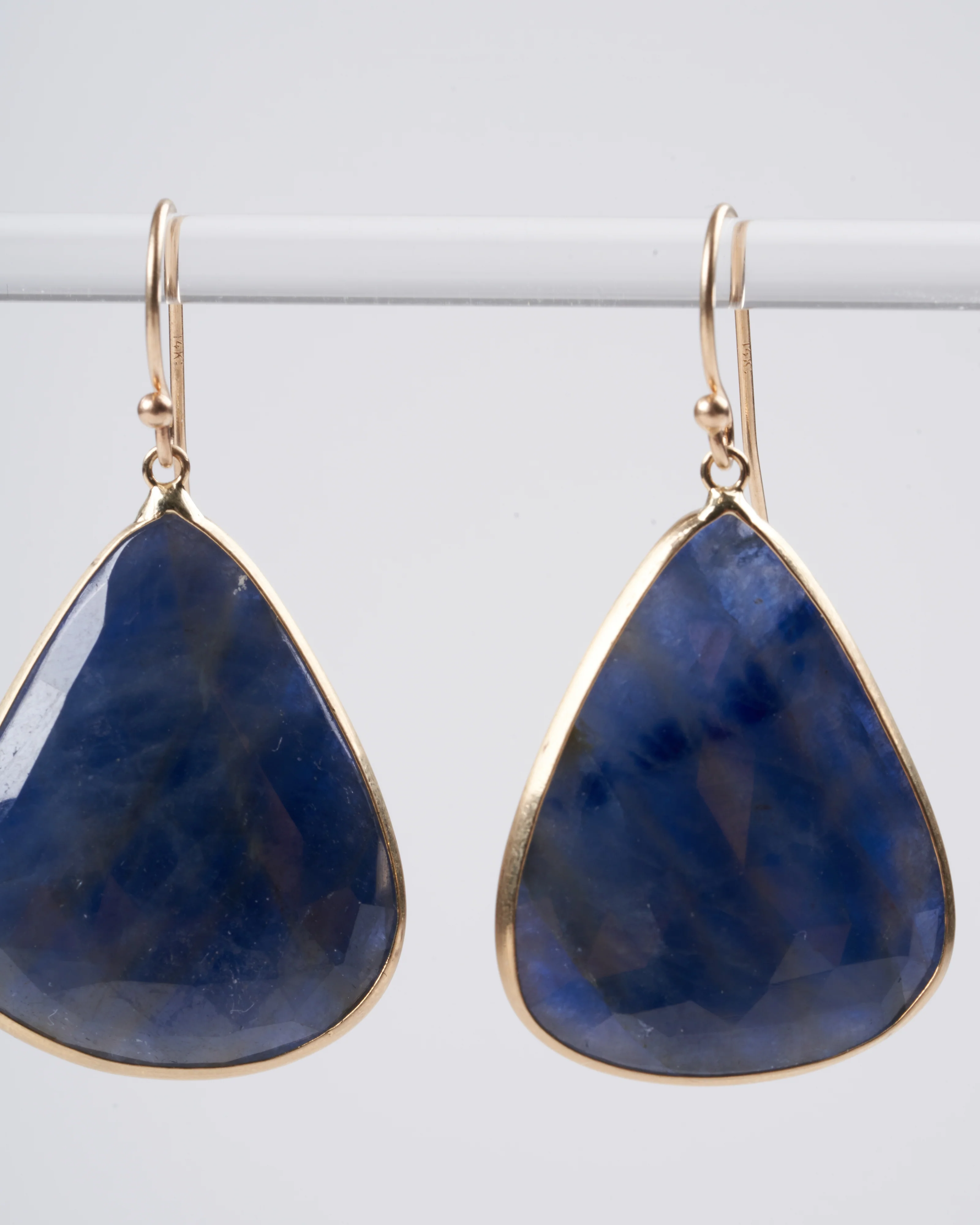 dark blue sapphire 14k yellow gold - Image 5