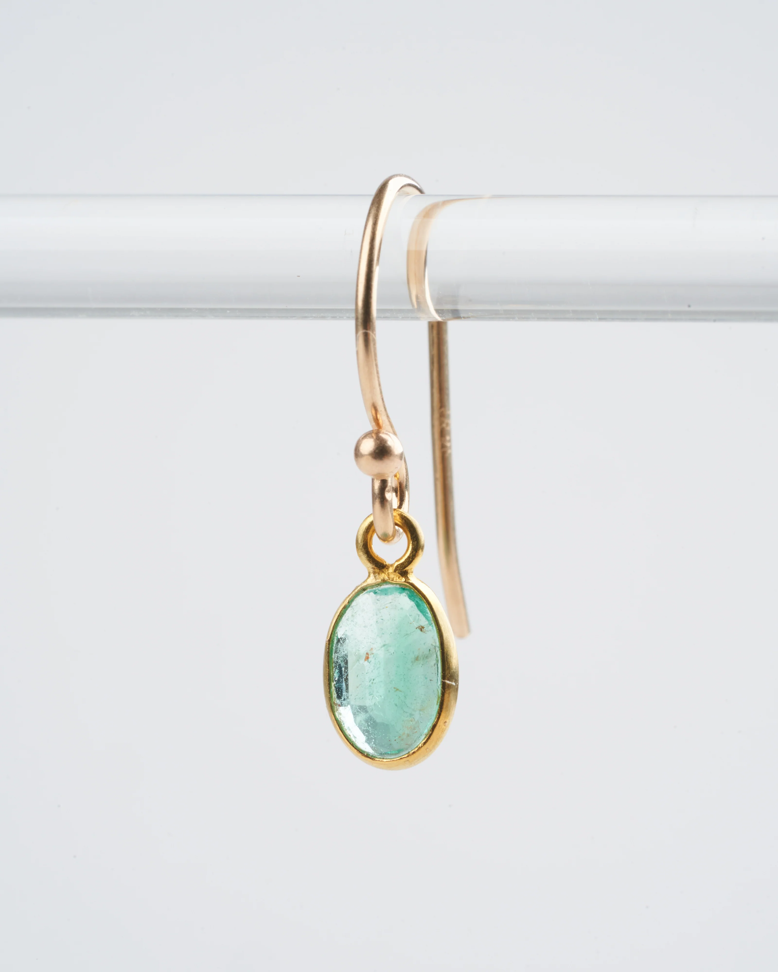 emerald xs drop earrings - green - Image 3