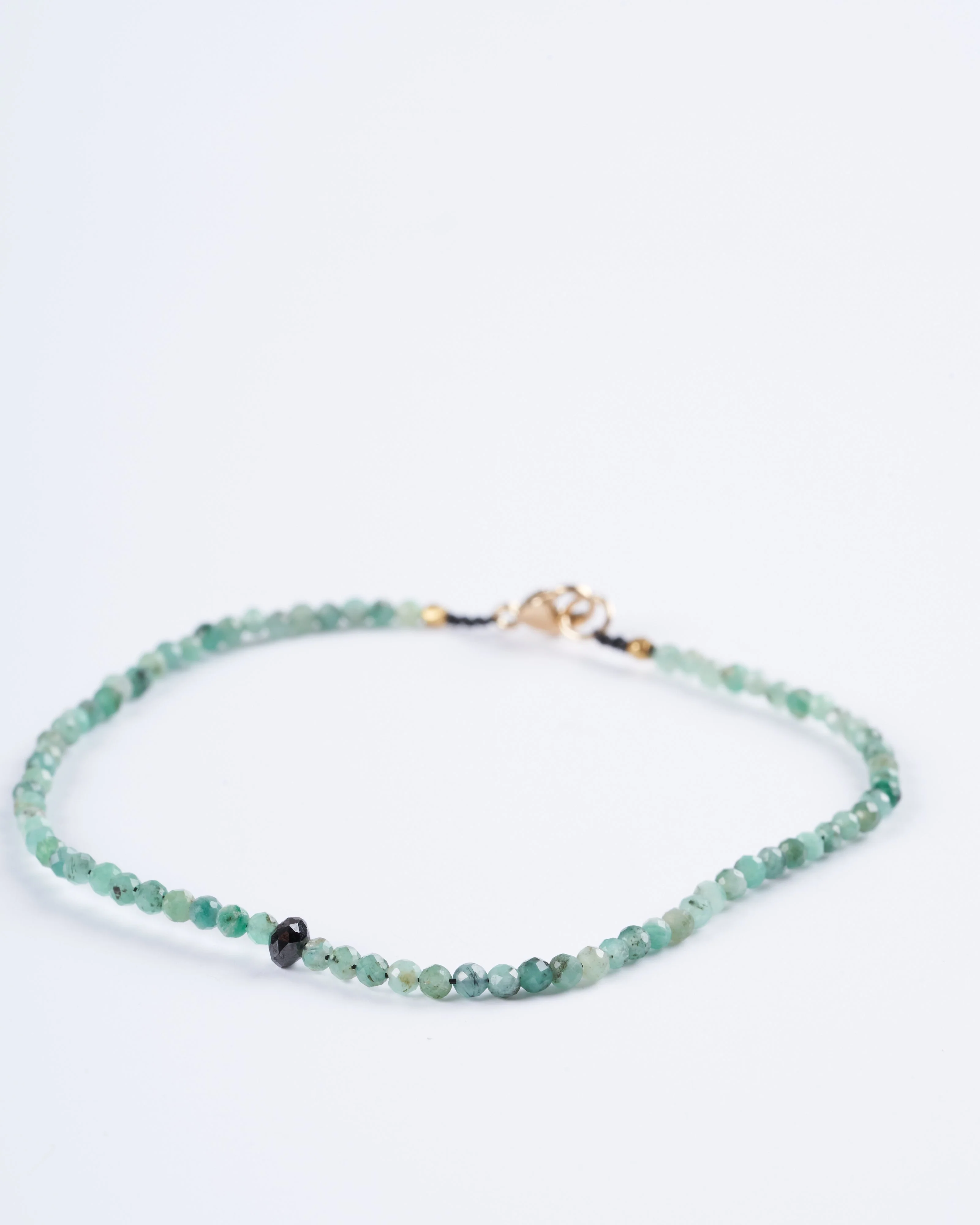 emerald and blue diamond bracelet - Image 2